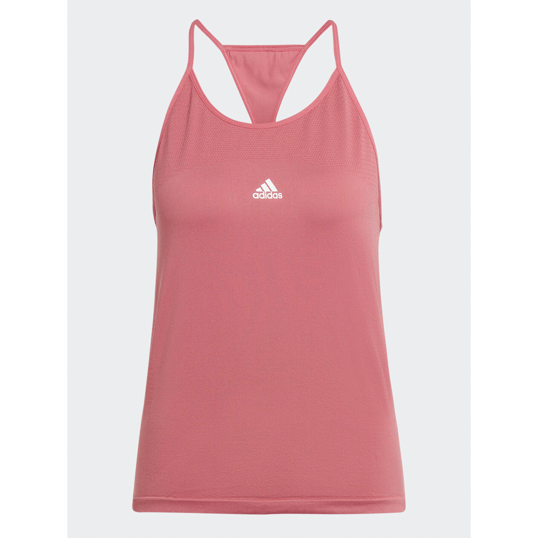 adidas Top AEROKNIT Seamless Loose Tank Top HR7755 Roz Regular Fit - Pled.ro