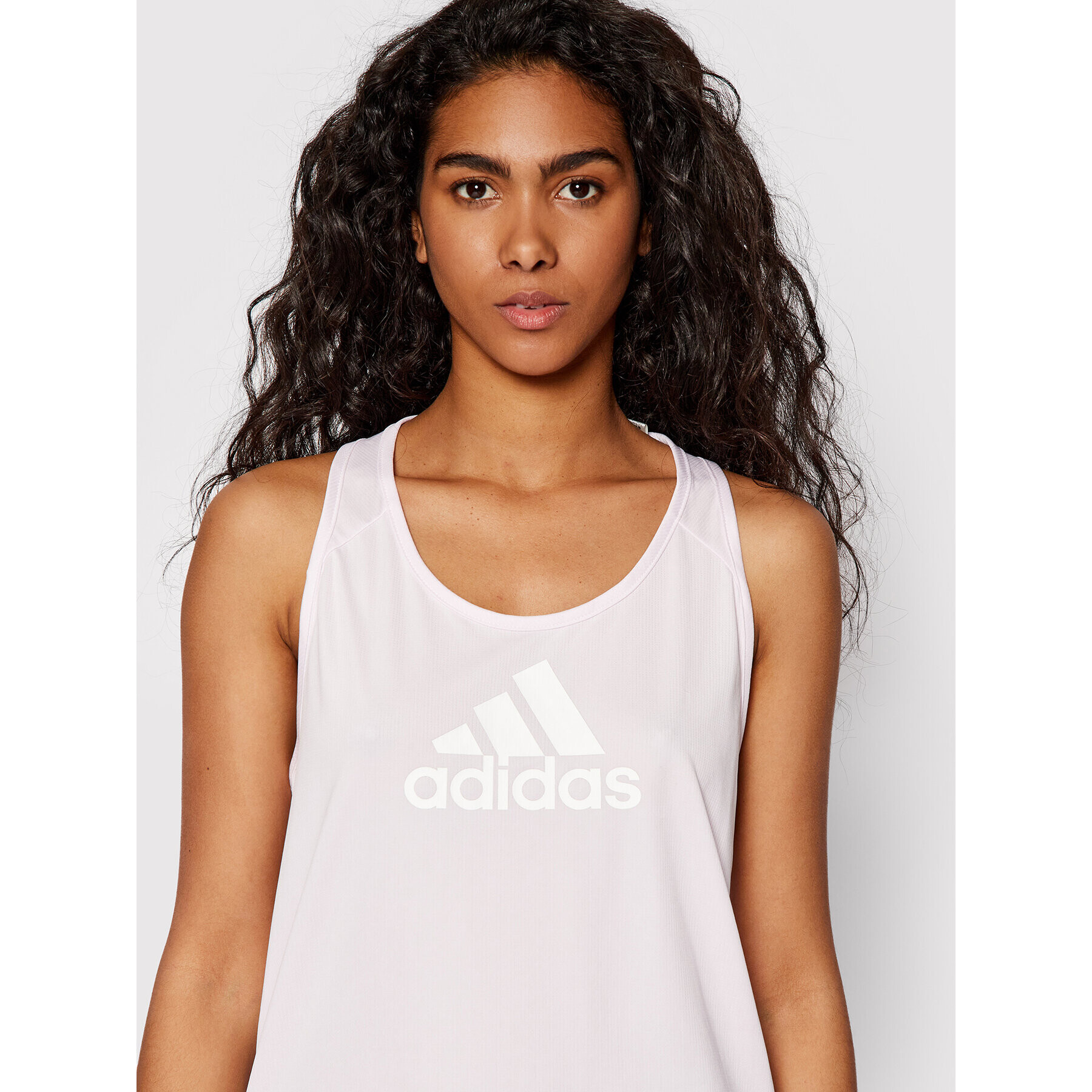 adidas Top Aeroready Designed 2 Move Logo HE6707 Roz Regular Fit - Pled.ro