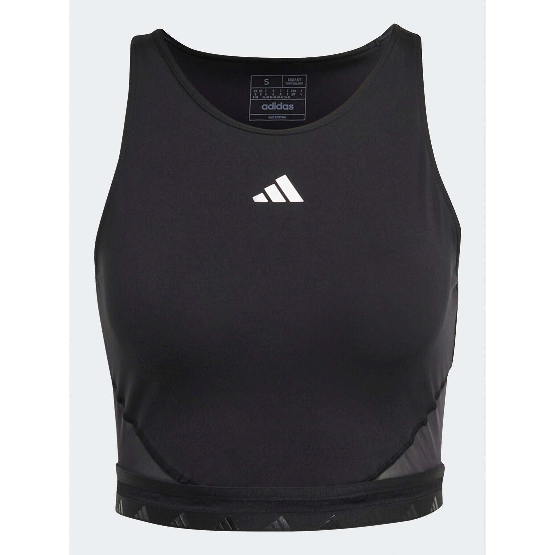 adidas Top AEROREADY Hyperglam Crop Tank Top IB2310 Negru - Pled.ro