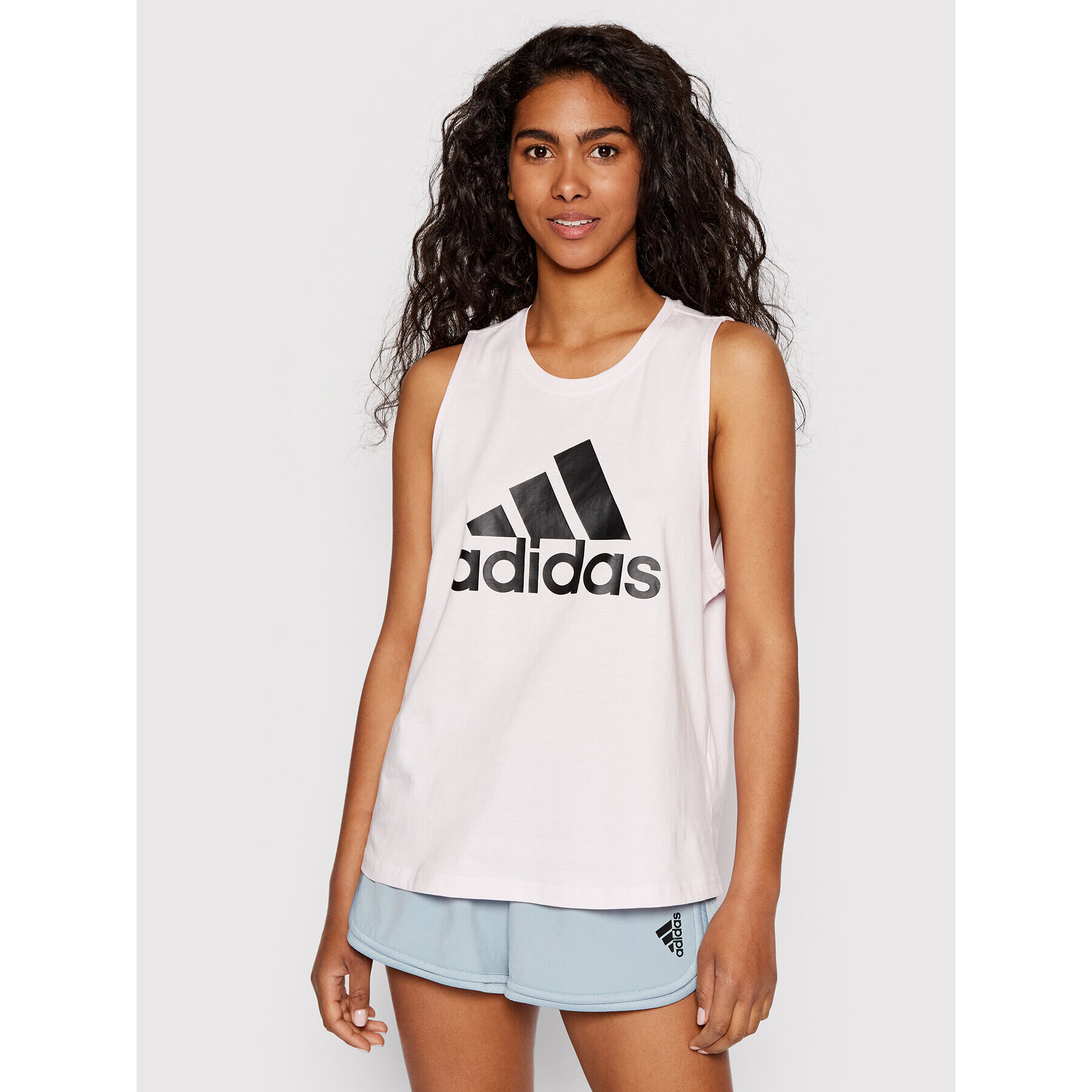 adidas Performance adidas Top Essentials Big Logo HD1765 Roz Regular Fit - Pled.ro