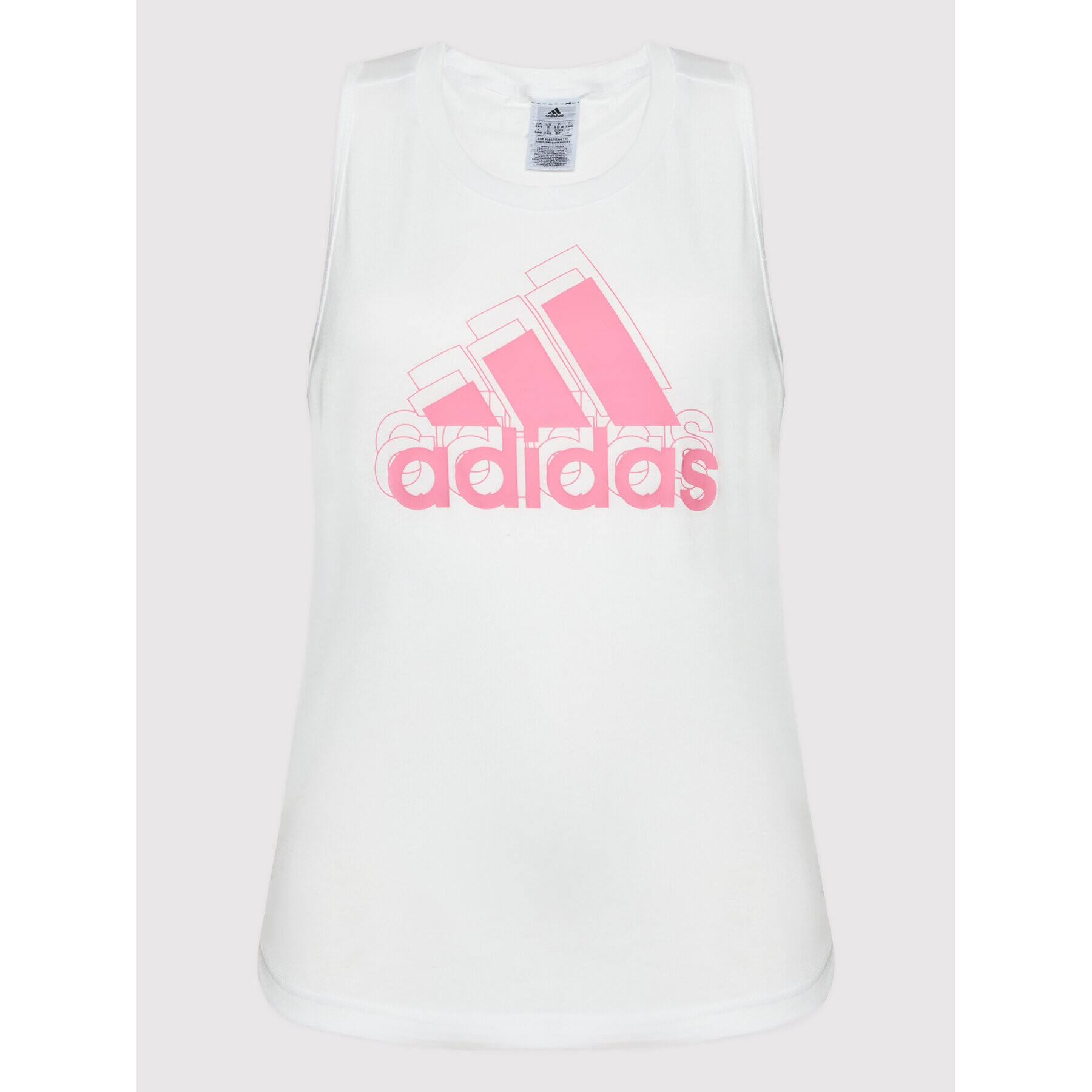 adidas Top Made For Training HK2592 Alb Regular Fit - Pled.ro