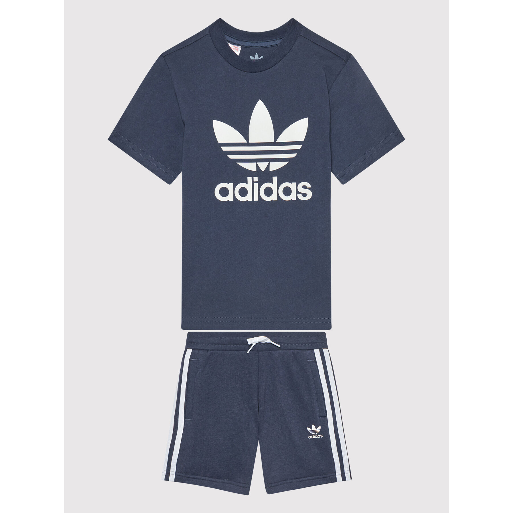 adidas Trening Short Tee Set HC9445 Bleumarin Regular Fit - Pled.ro