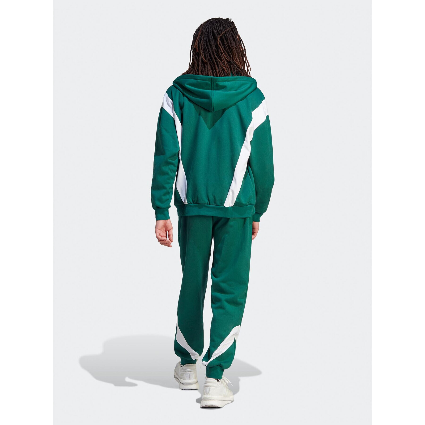 adidas Trening Sportswear Fleece IJ6068 Verde Regular Fit - Pled.ro