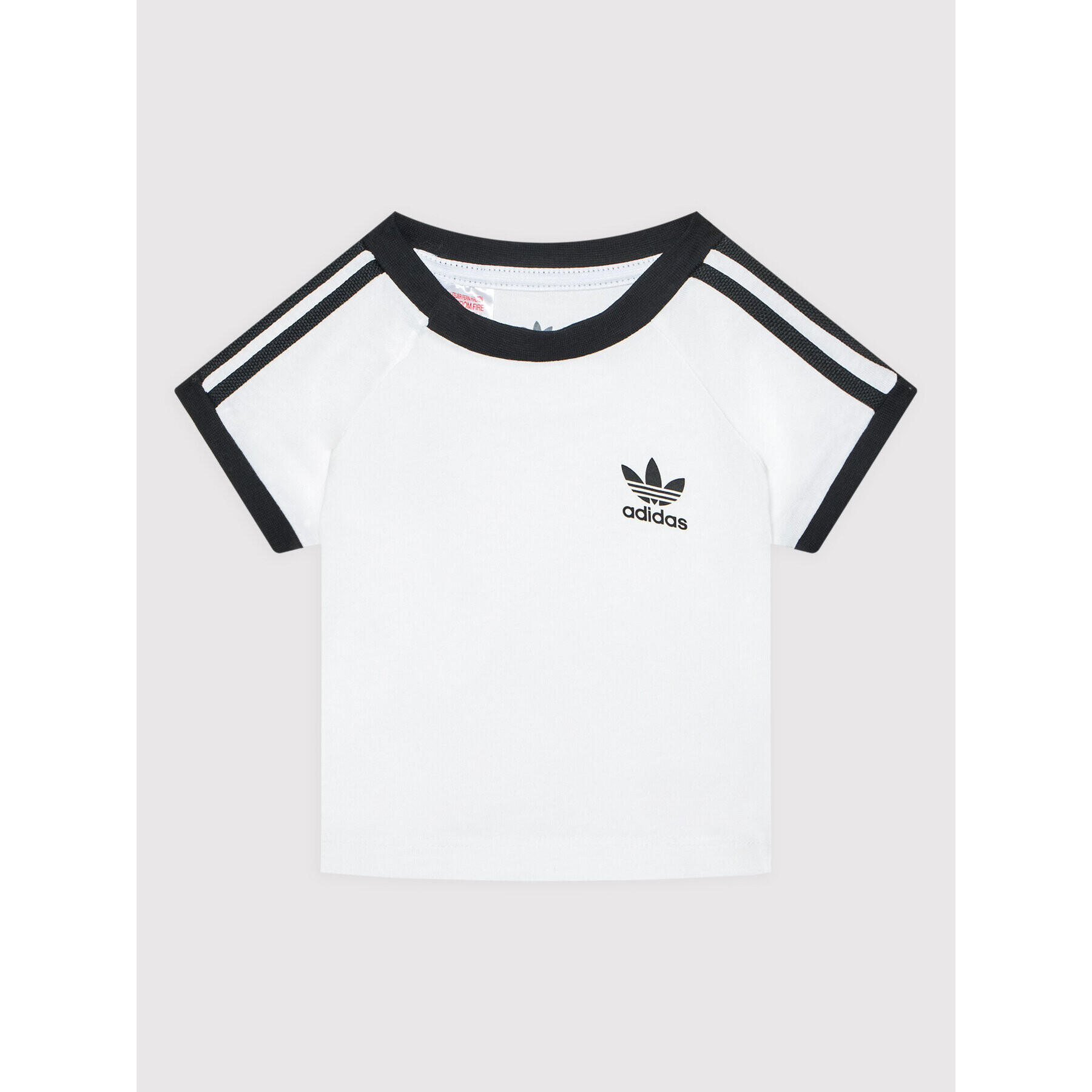 adidas Tricou 3-Stripes DV2824 Alb Regular Fit - Pled.ro