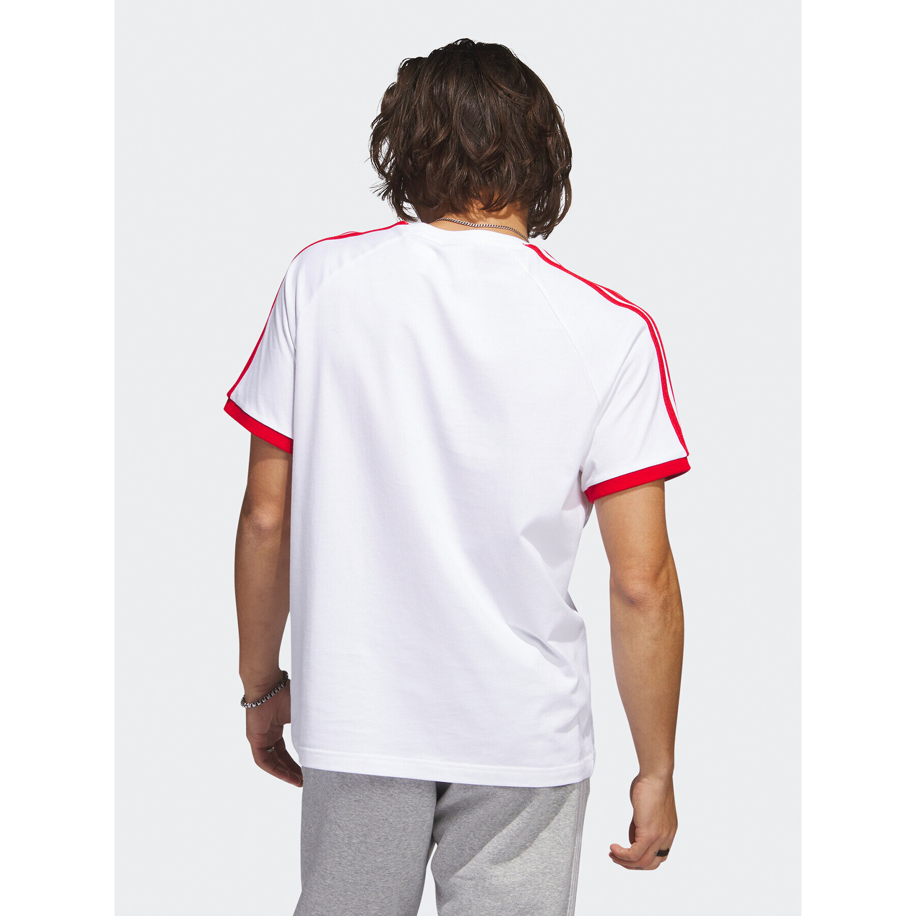 adidas Tricou 3-Stripes IC5538 Alb Regular Fit - Pled.ro