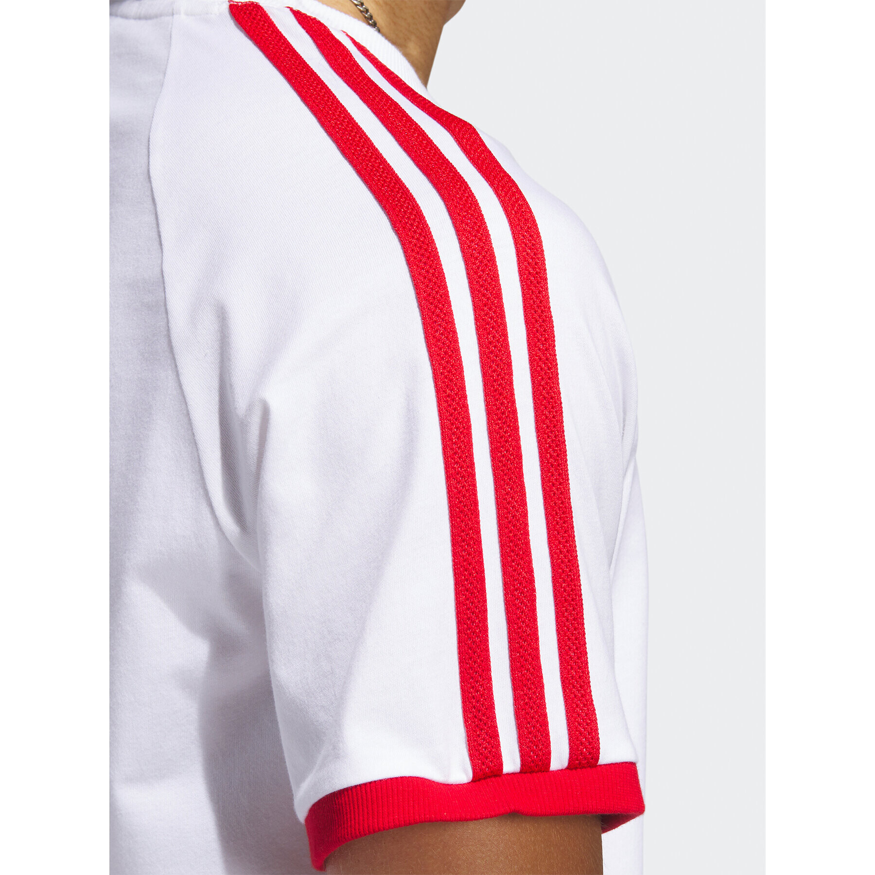 adidas Tricou 3-Stripes IC5538 Alb Regular Fit - Pled.ro