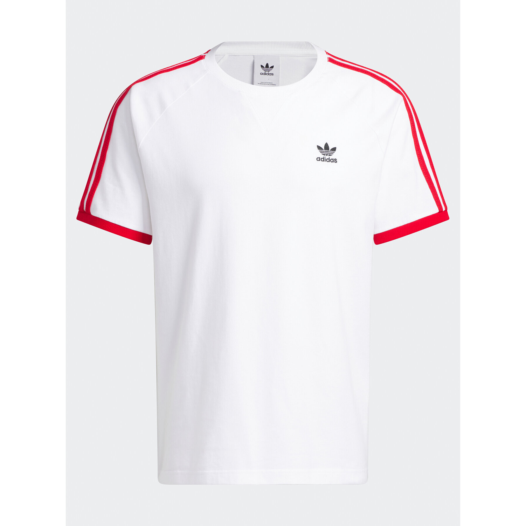 adidas Tricou 3-Stripes IC5538 Alb Regular Fit - Pled.ro