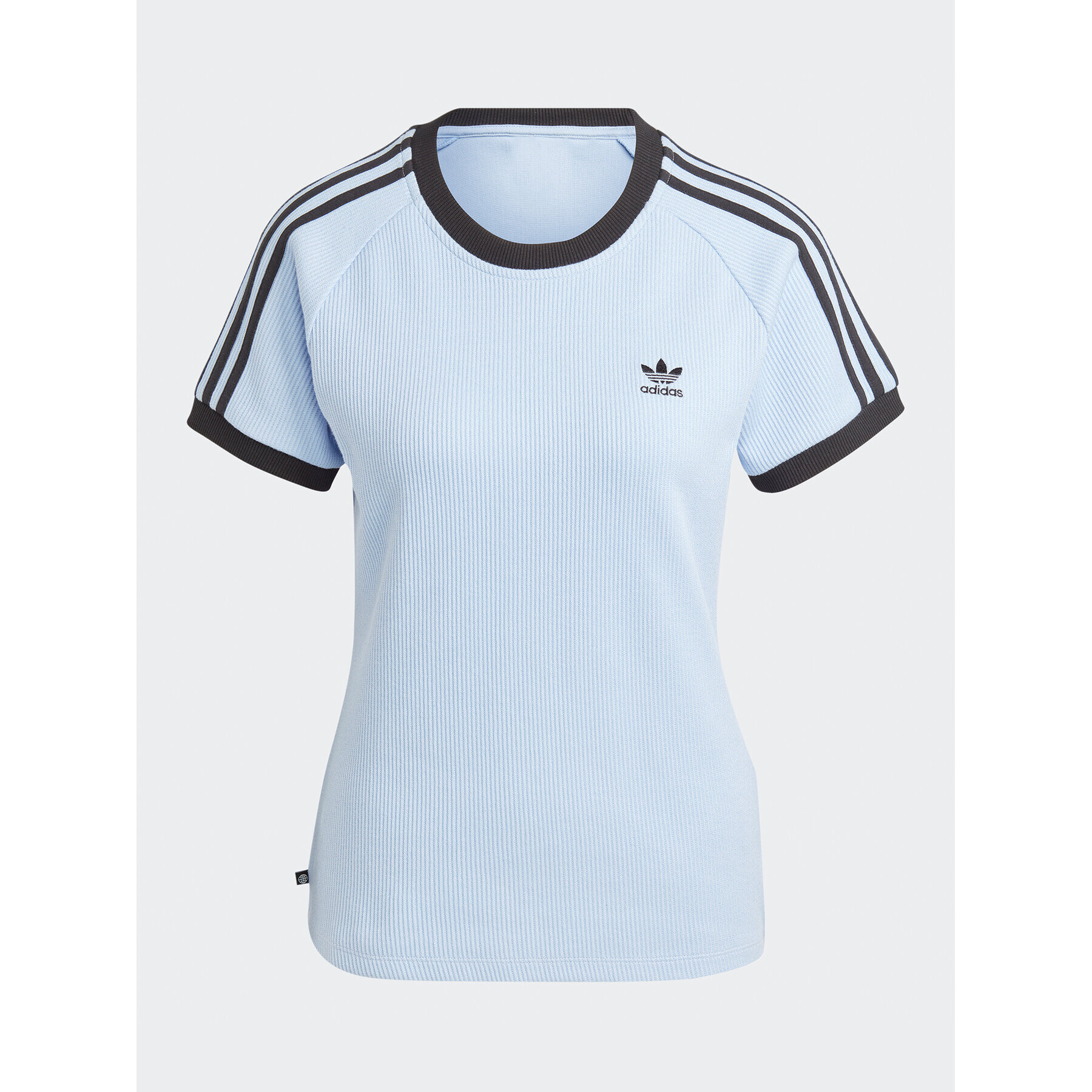 adidas Tricou 3-Stripes Slim T-Shirt IC5462 Albastru - Pled.ro