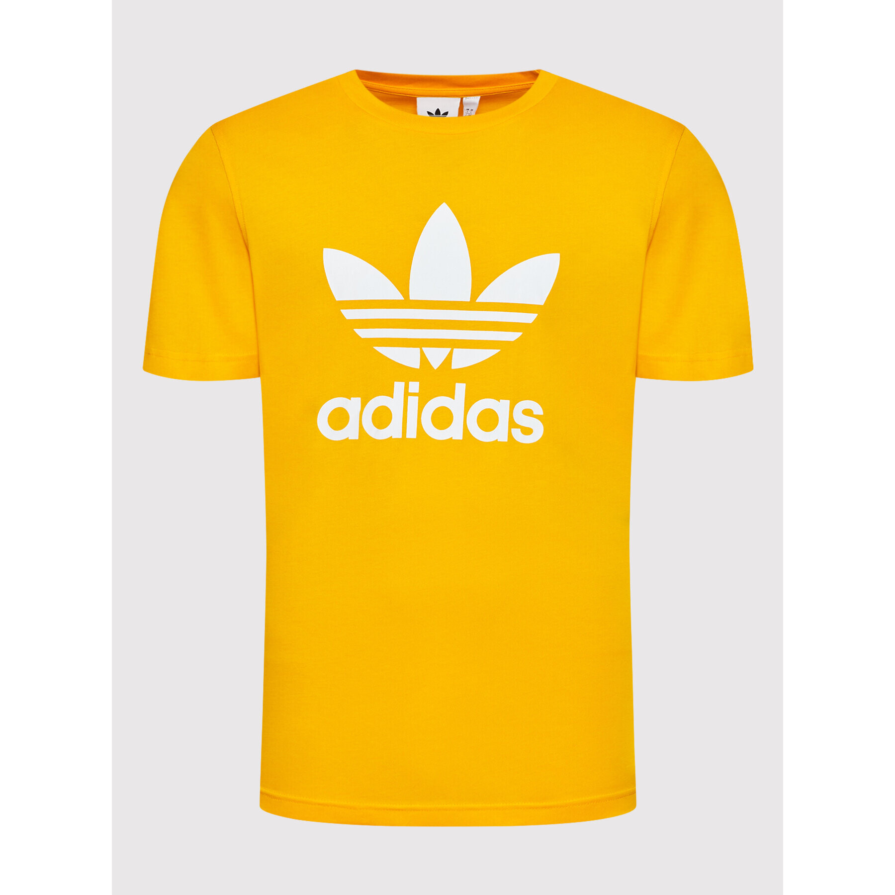 adidas Tricou adicolor Classic Trefoil HK5229 Galben Regular Fit - Pled.ro