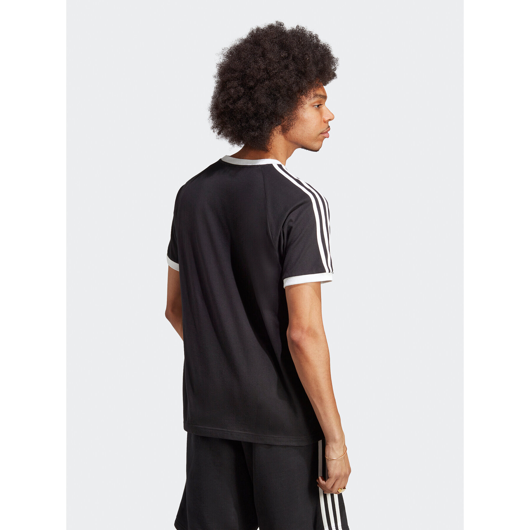 adidas Tricou Adicolor Classics 3-Stripes T-Shirt IA4845 Negru Slim Fit - Pled.ro