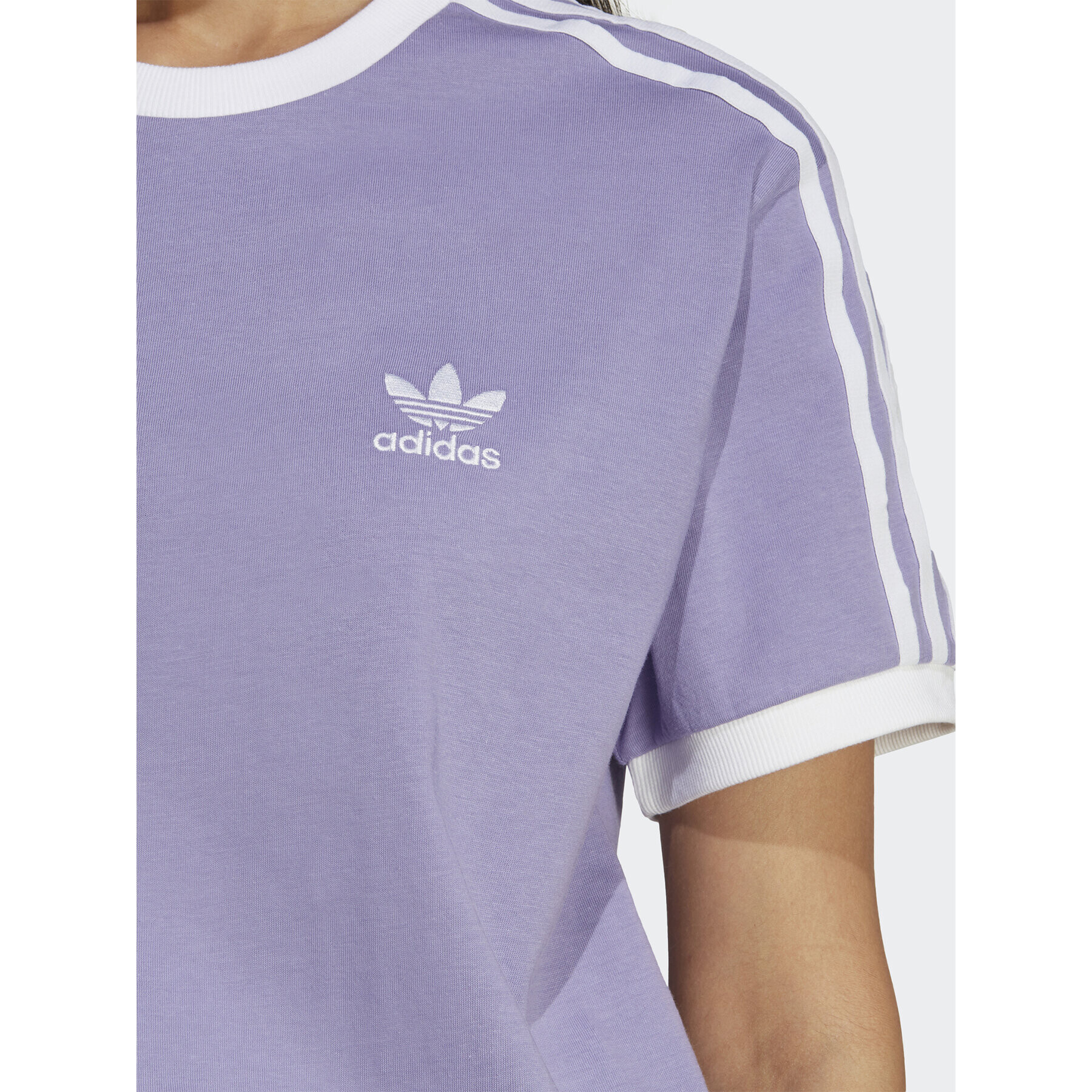 adidas Tricou Adicolor Classics 3-Stripes T-Shirt IB7411 Violet Regular Fit - Pled.ro