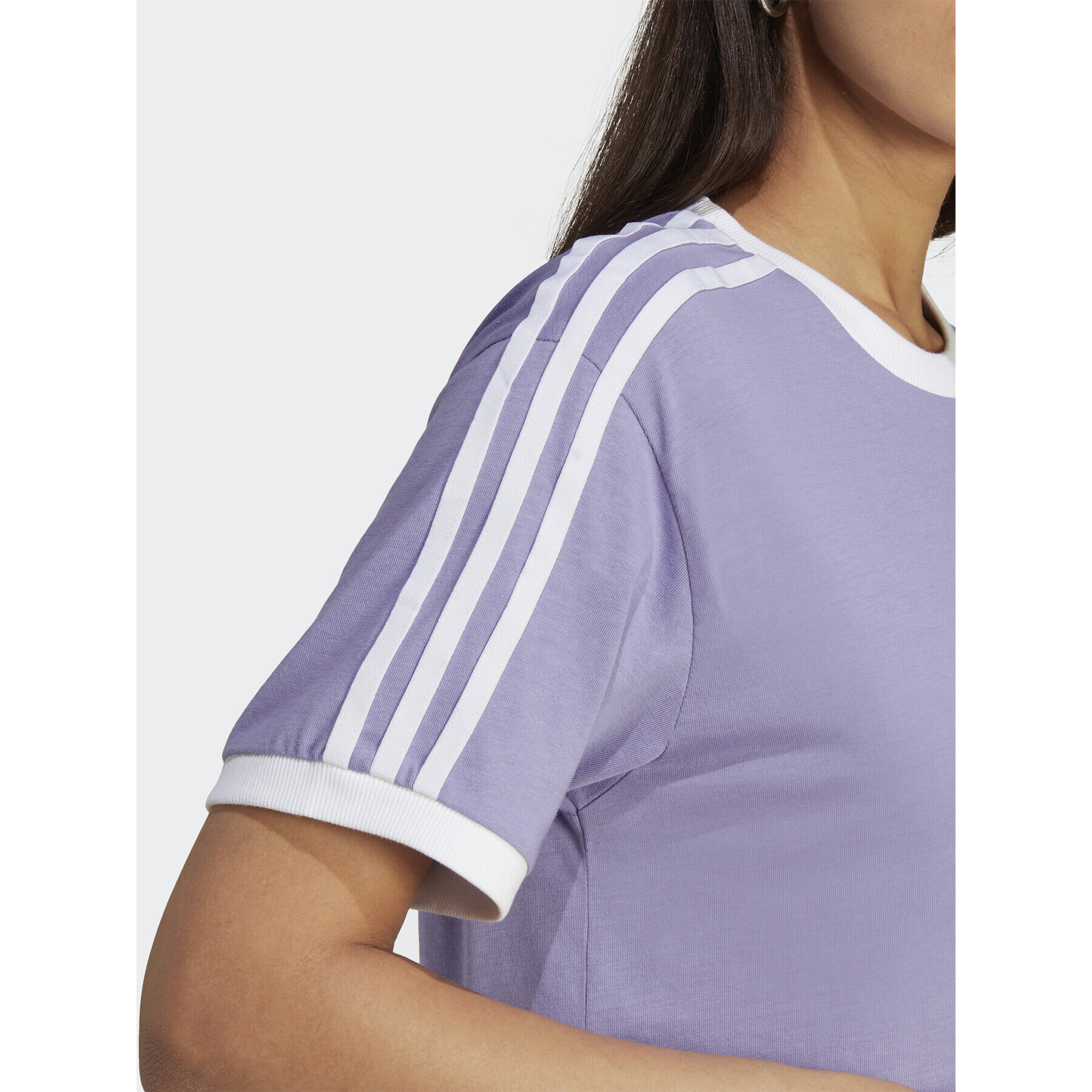 adidas Tricou Adicolor Classics 3-Stripes T-Shirt IB7411 Violet Regular Fit - Pled.ro