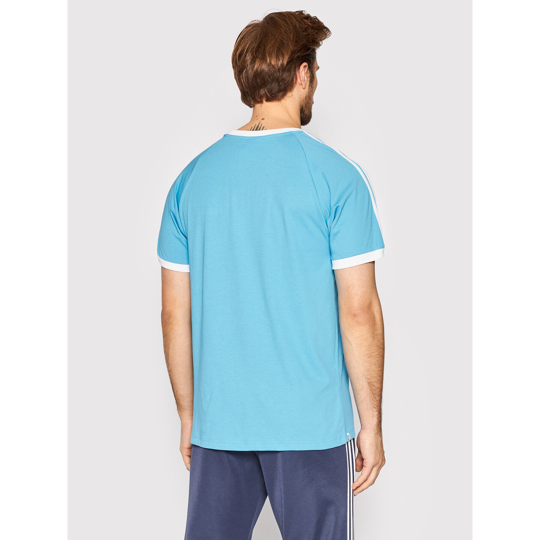 adidas Tricou adicolor Classics Trace HB9527 Albastru Slim Fit - Pled.ro