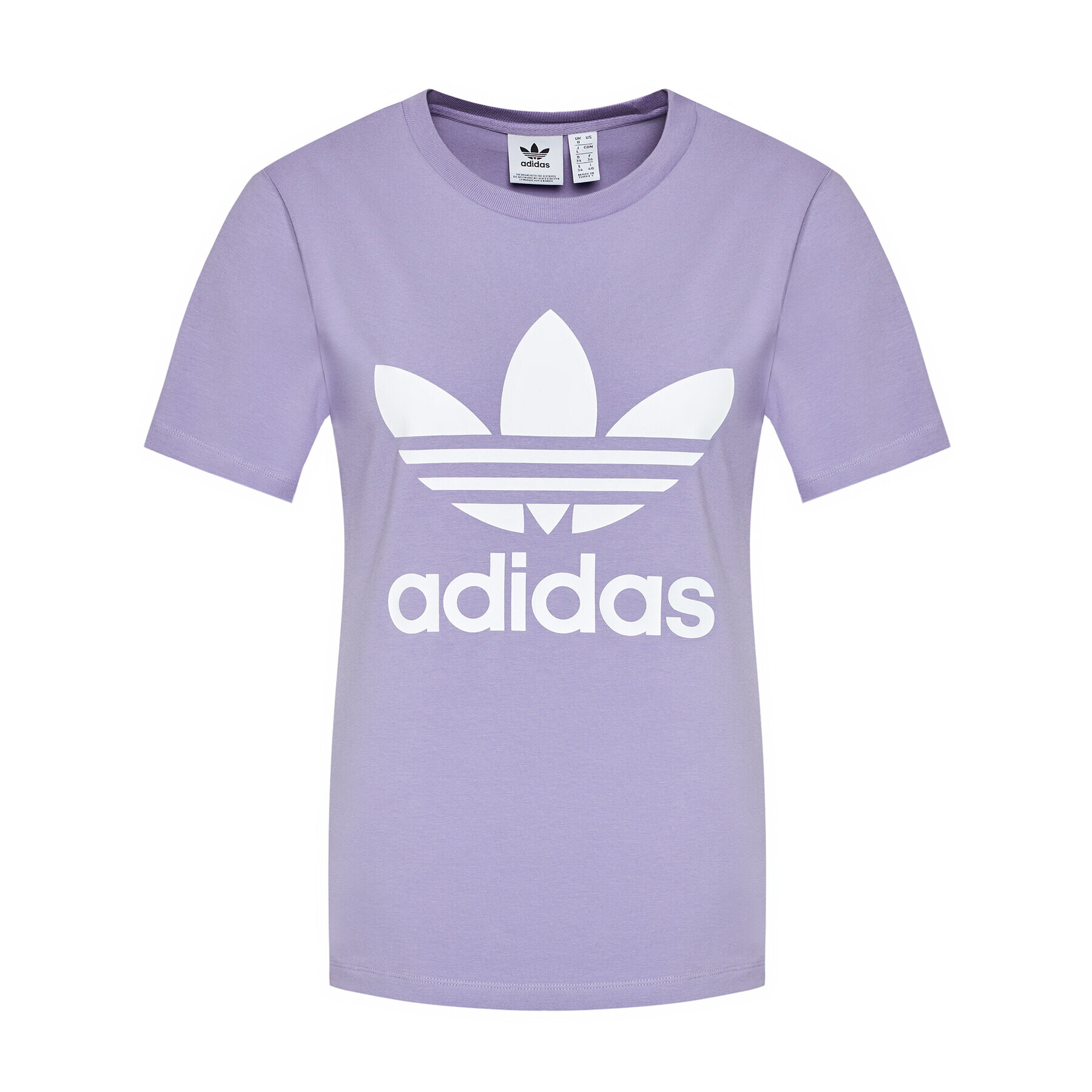 adidas Tricou adicolor Classics Trefoil GN2905 Violet Regular Fit - Pled.ro