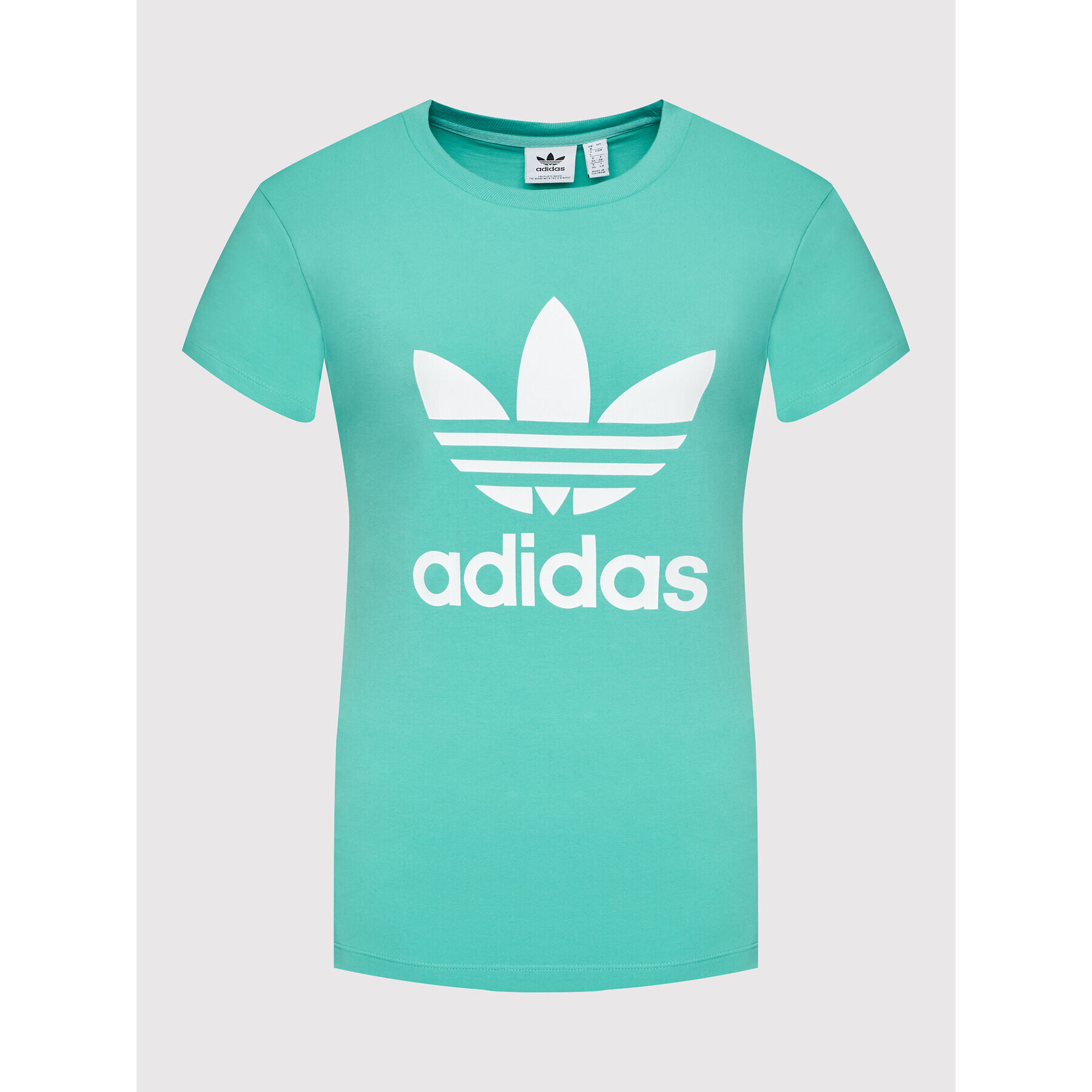 adidas Tricou adicolor Classics Trefoil HE6869 Verde Regular Fit - Pled.ro