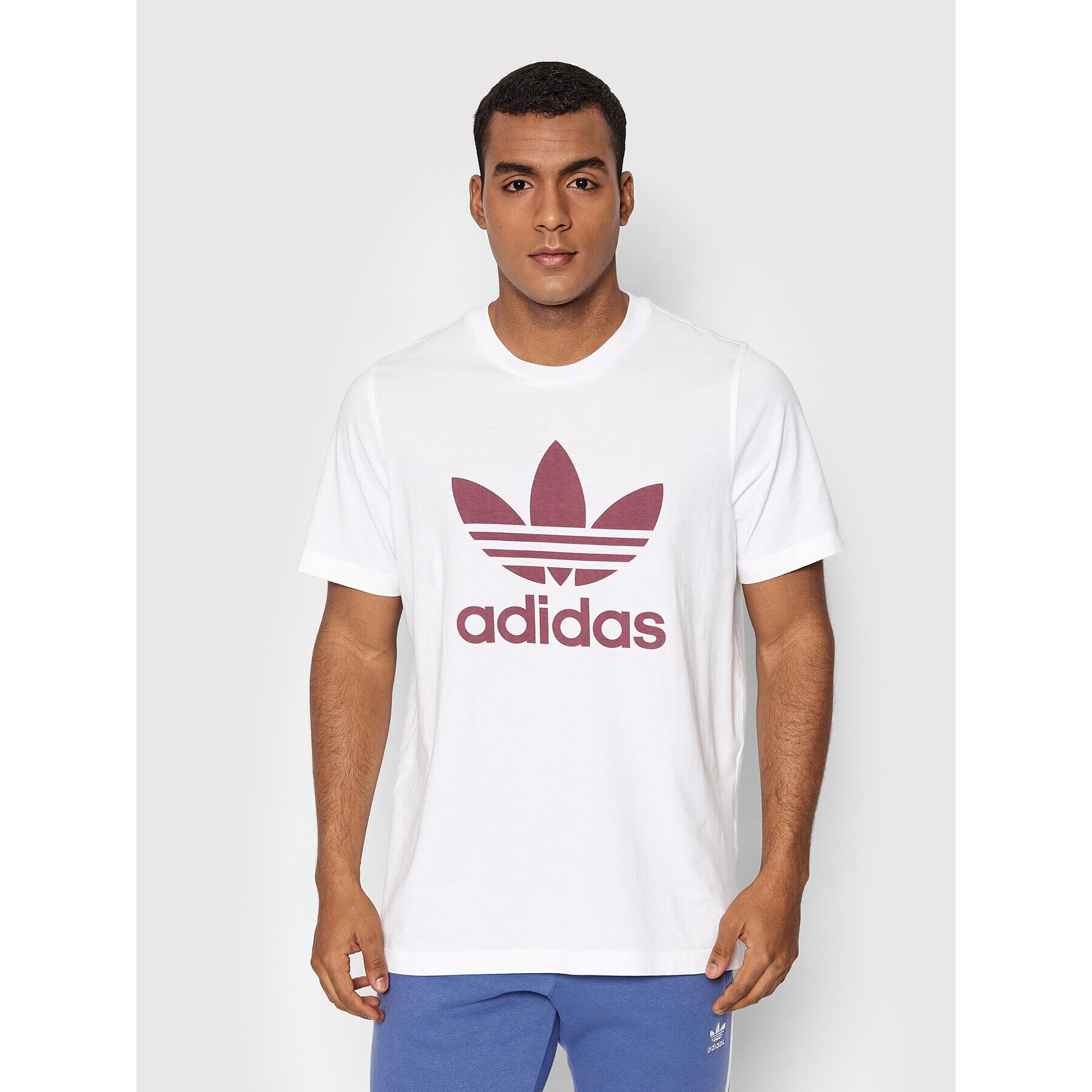 adidas Tricou adicolor Classics Trefoil HE9514 Alb Regular Fit - Pled.ro