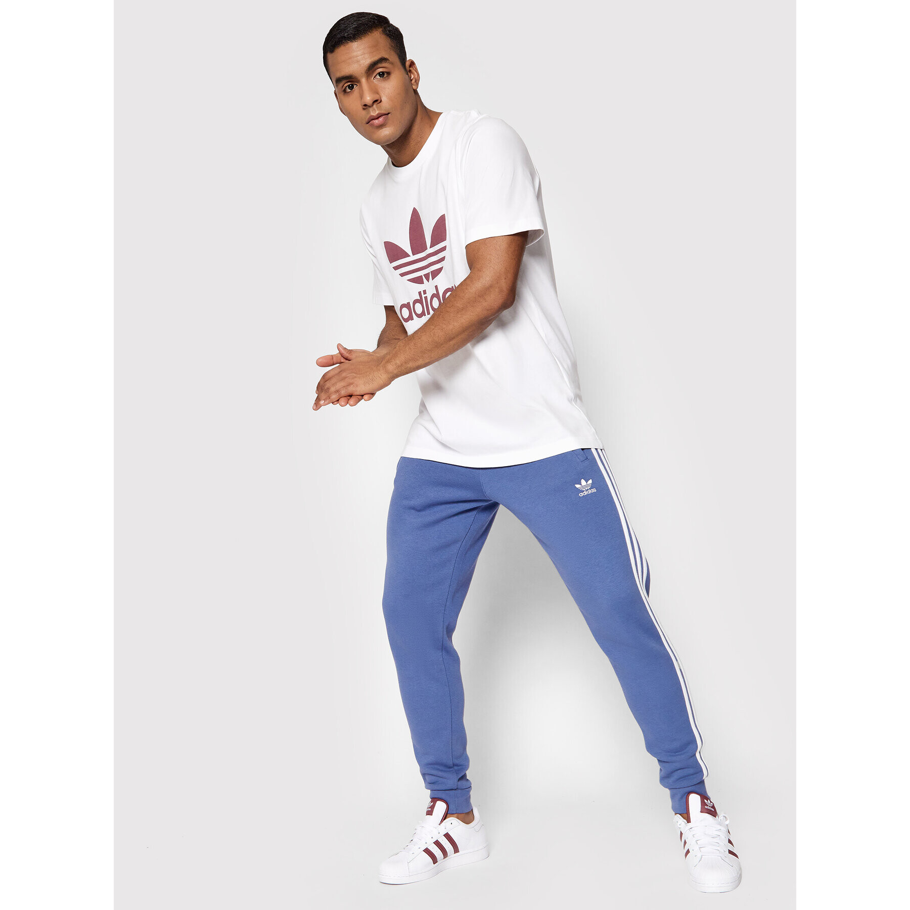 adidas Tricou adicolor Classics Trefoil HE9514 Alb Regular Fit - Pled.ro