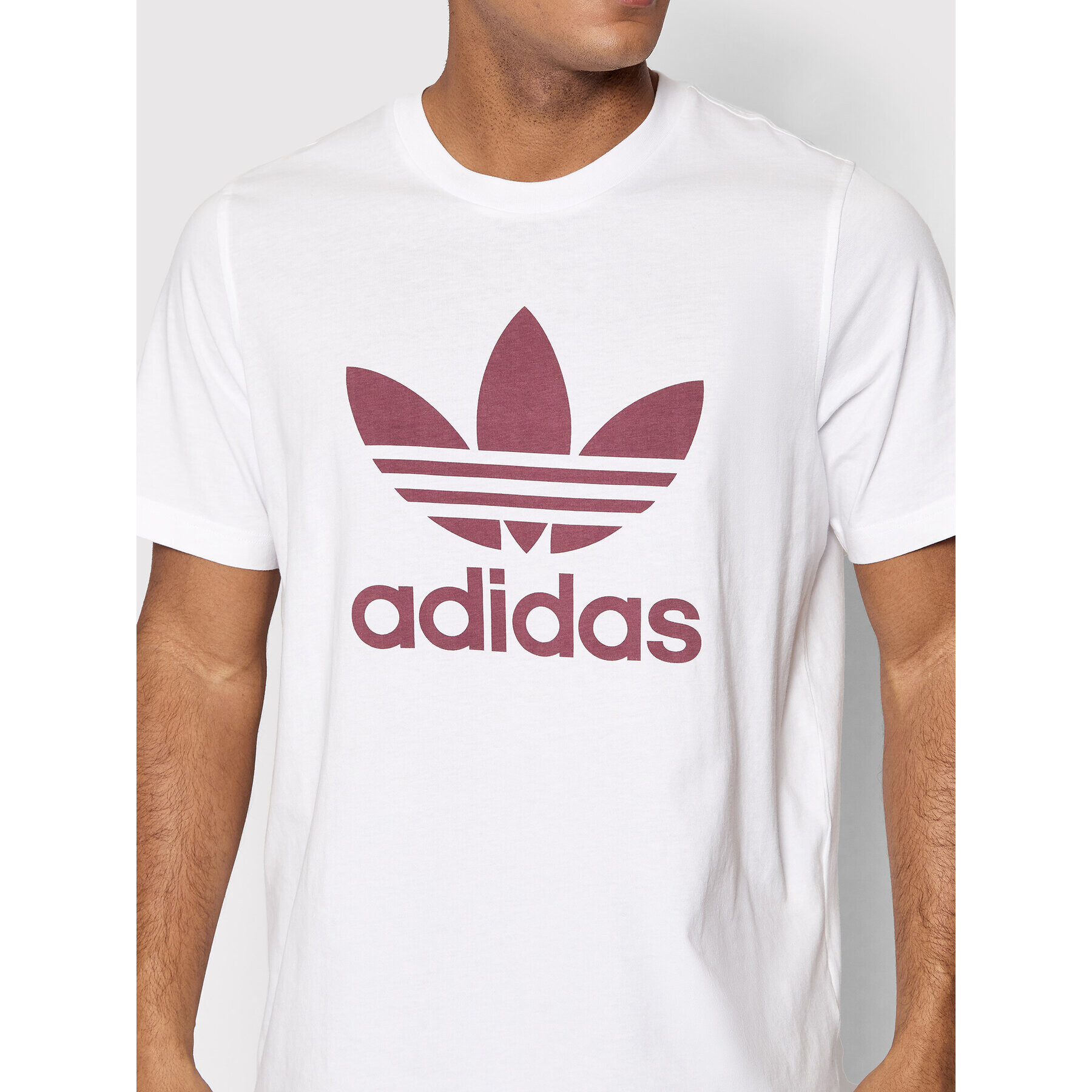 adidas Tricou adicolor Classics Trefoil HE9514 Alb Regular Fit - Pled.ro