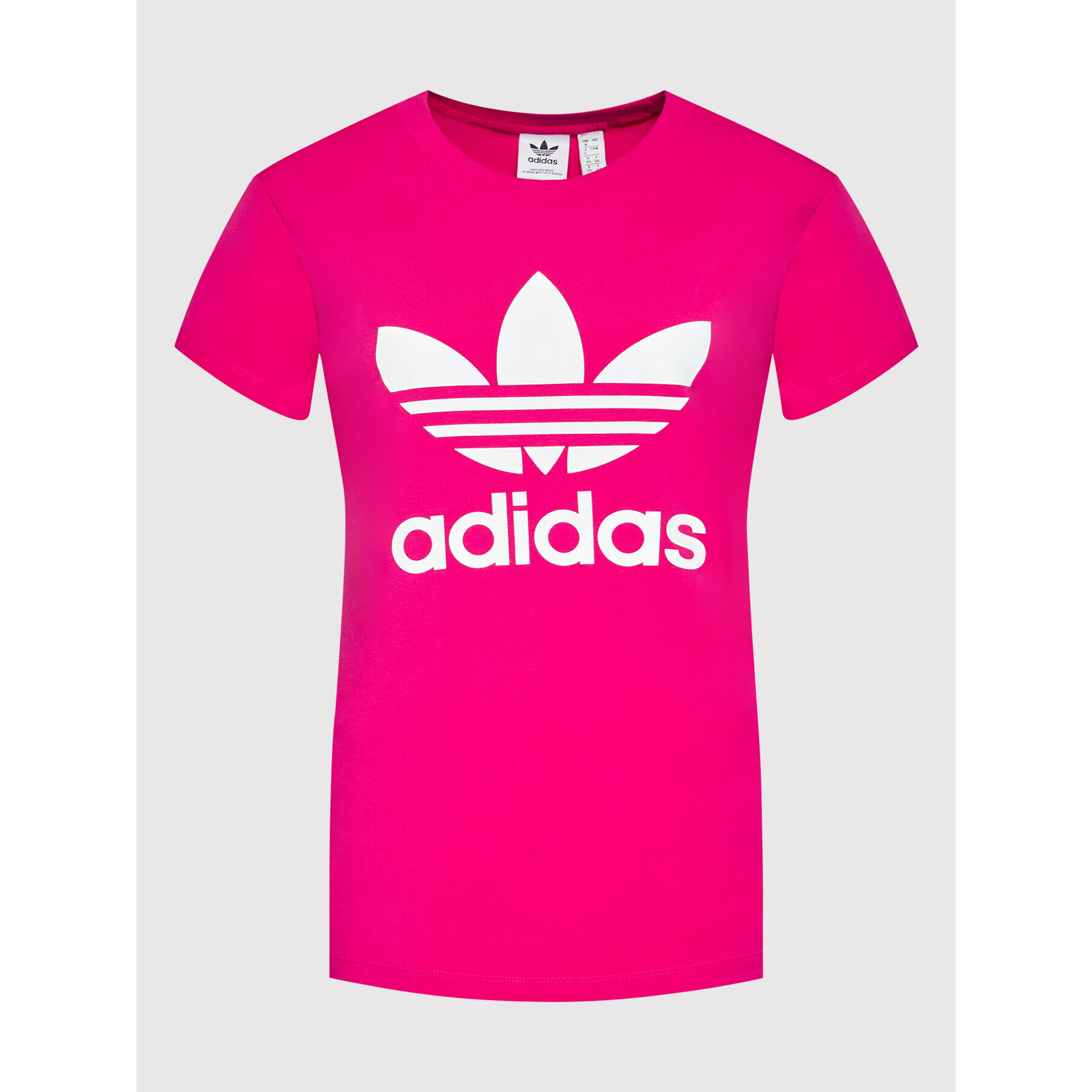 adidas Tricou adicolor Classics Trefoil HG3785 Roz Regular Fit - Pled.ro