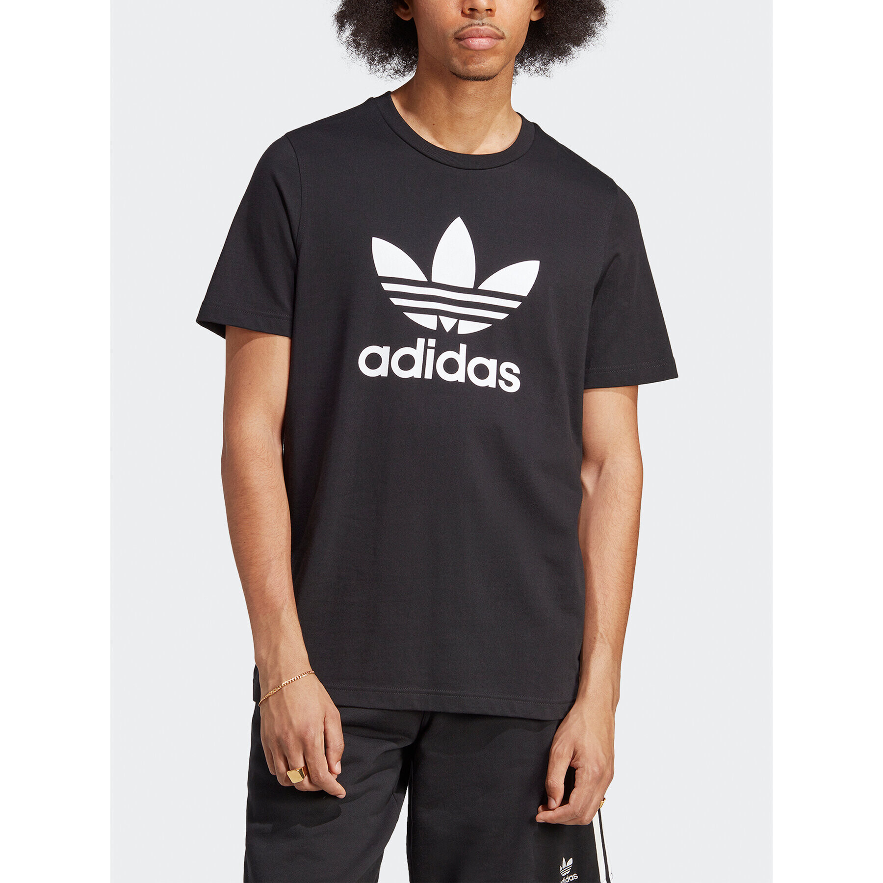 adidas Tricou Adicolor Classics Trefoil T-Shirt IA4815 Negru Regular Fit - Pled.ro