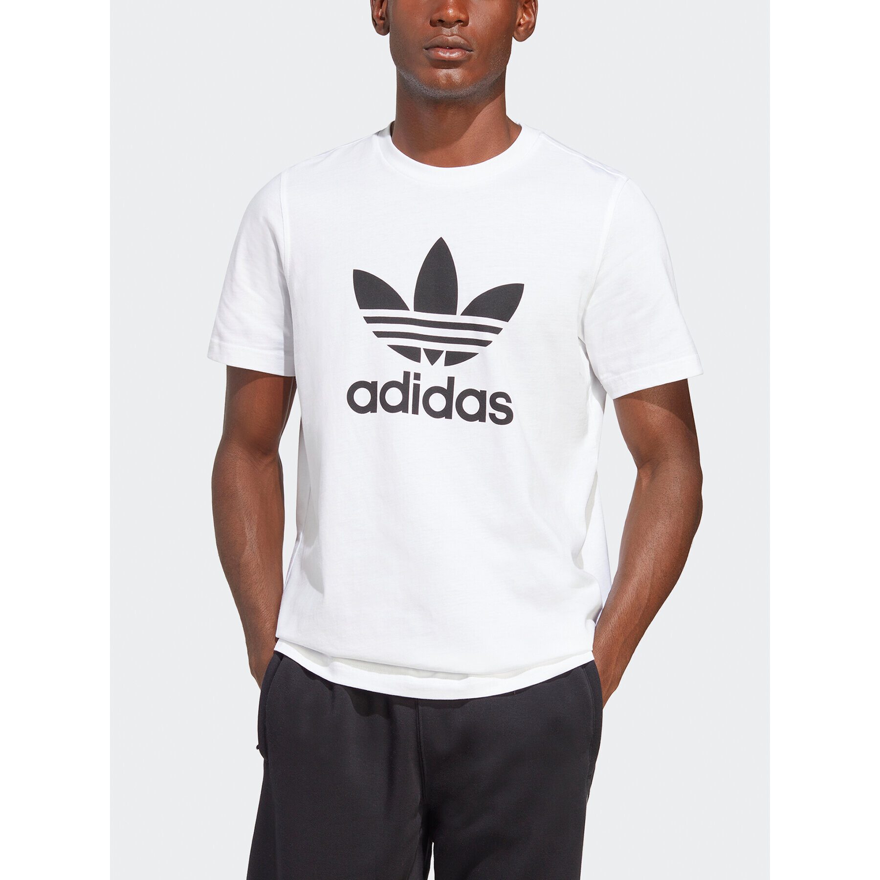 adidas Tricou Adicolor Classics Trefoil T-Shirt IA4816 Alb Regular Fit - Pled.ro