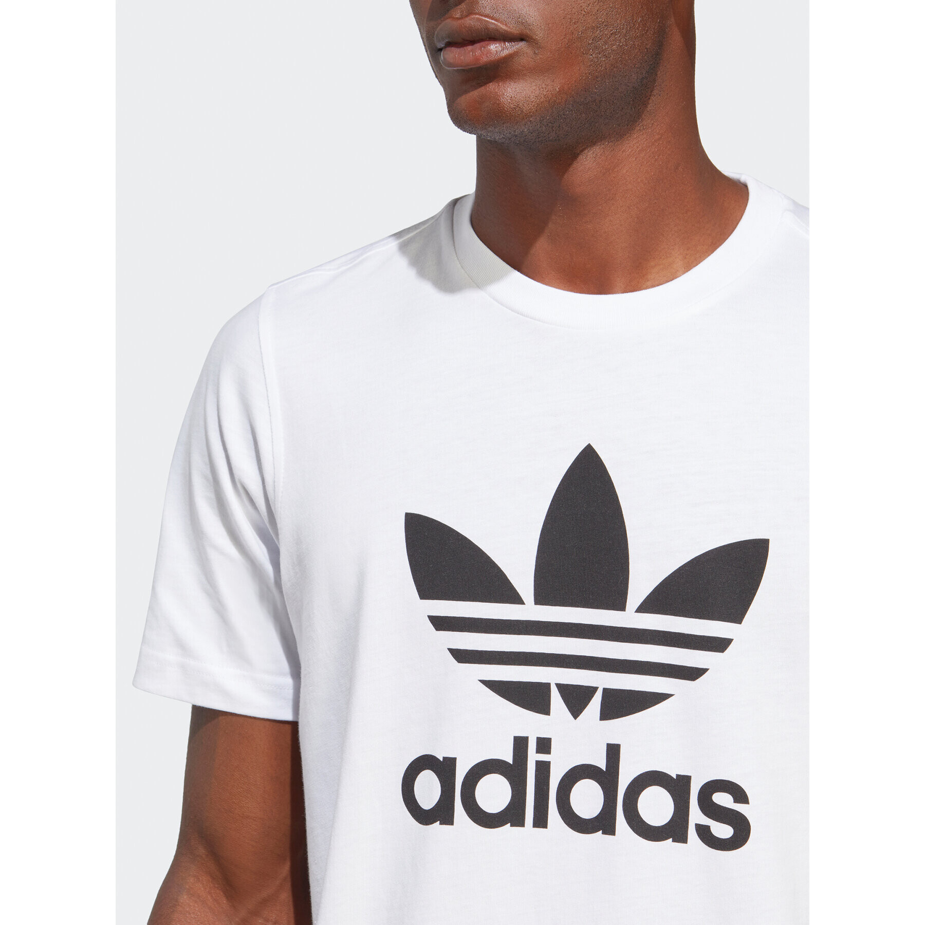 adidas Tricou Adicolor Classics Trefoil T-Shirt IA4816 Alb Regular Fit - Pled.ro