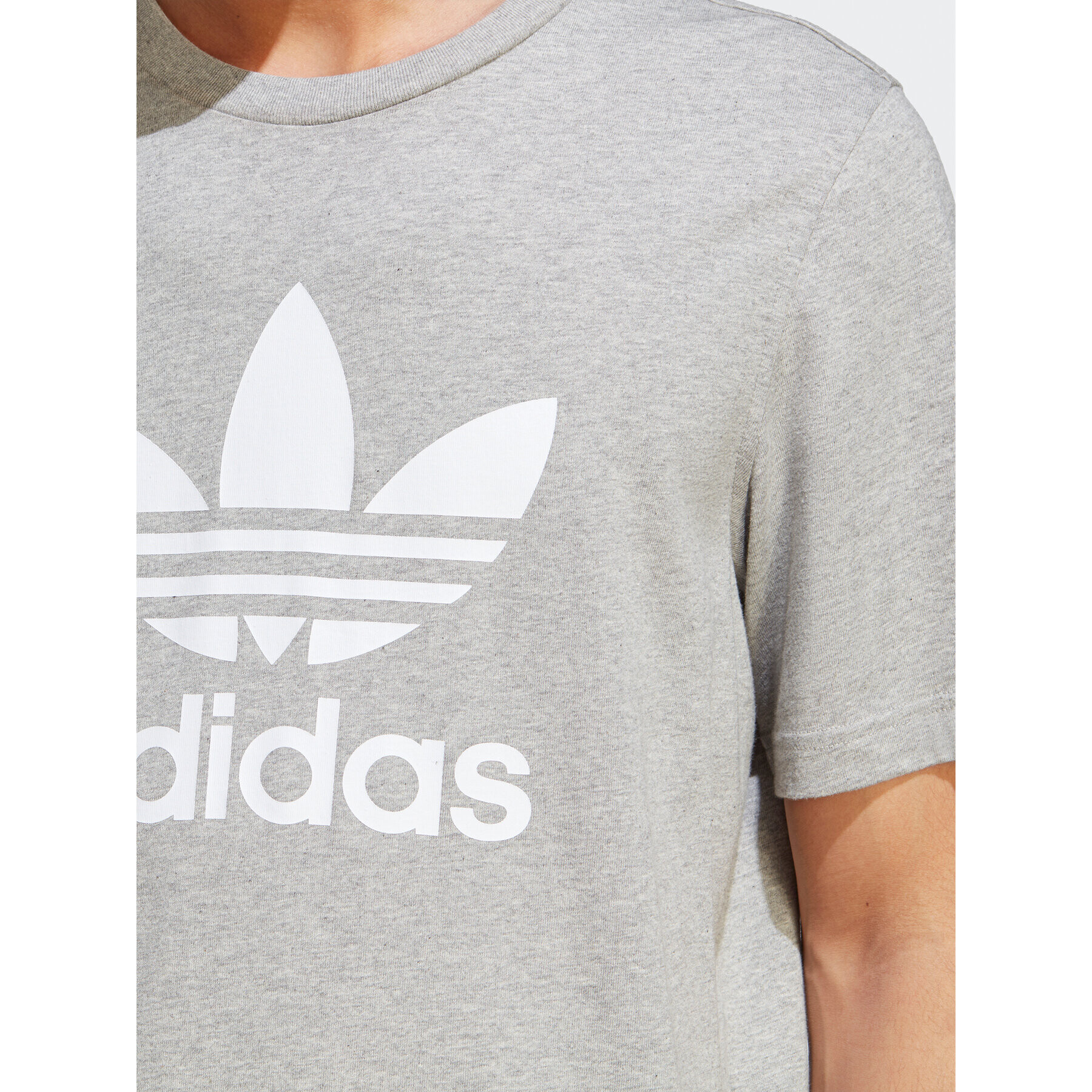 adidas Tricou Adicolor Classics Trefoil T-Shirt IA4817 Gri Regular Fit - Pled.ro