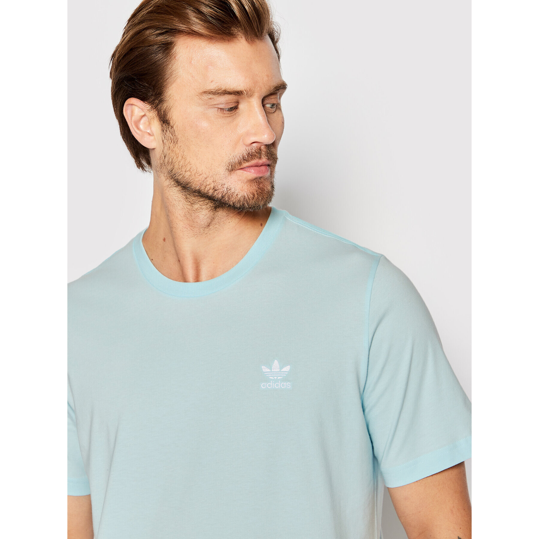 adidas Tricou adicolor Essentials Trefoil HJ7979 Albastru Regular Fit - Pled.ro