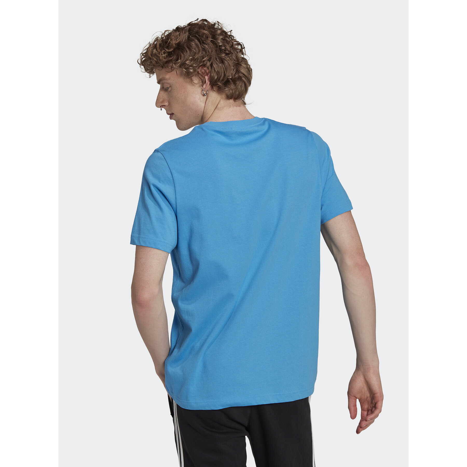 adidas Tricou adicolor Essentials Trefoil HJ7982 Albastru Regular Fit - Pled.ro