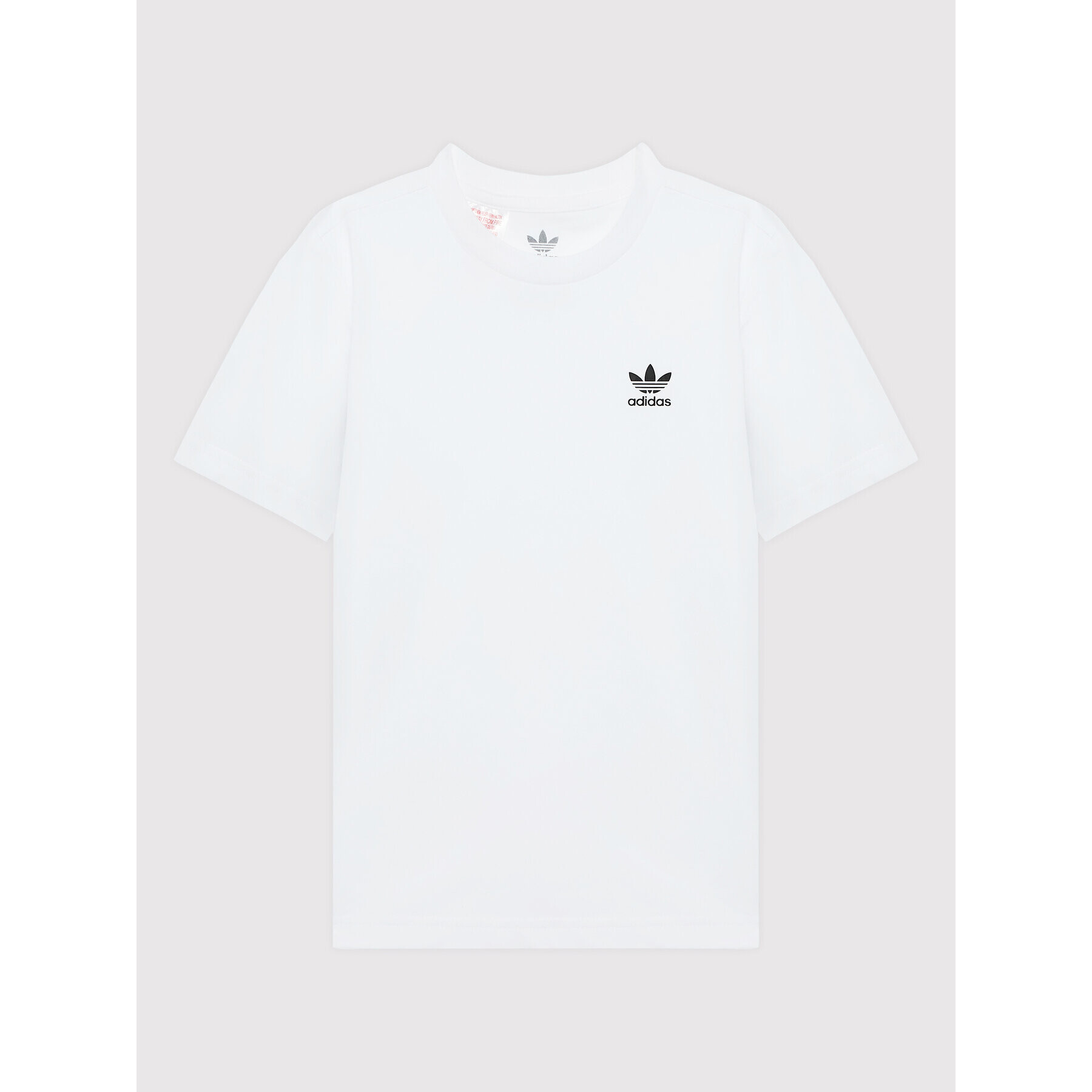 adidas Tricou adicolor HK0403 Alb Regular Fit - Pled.ro