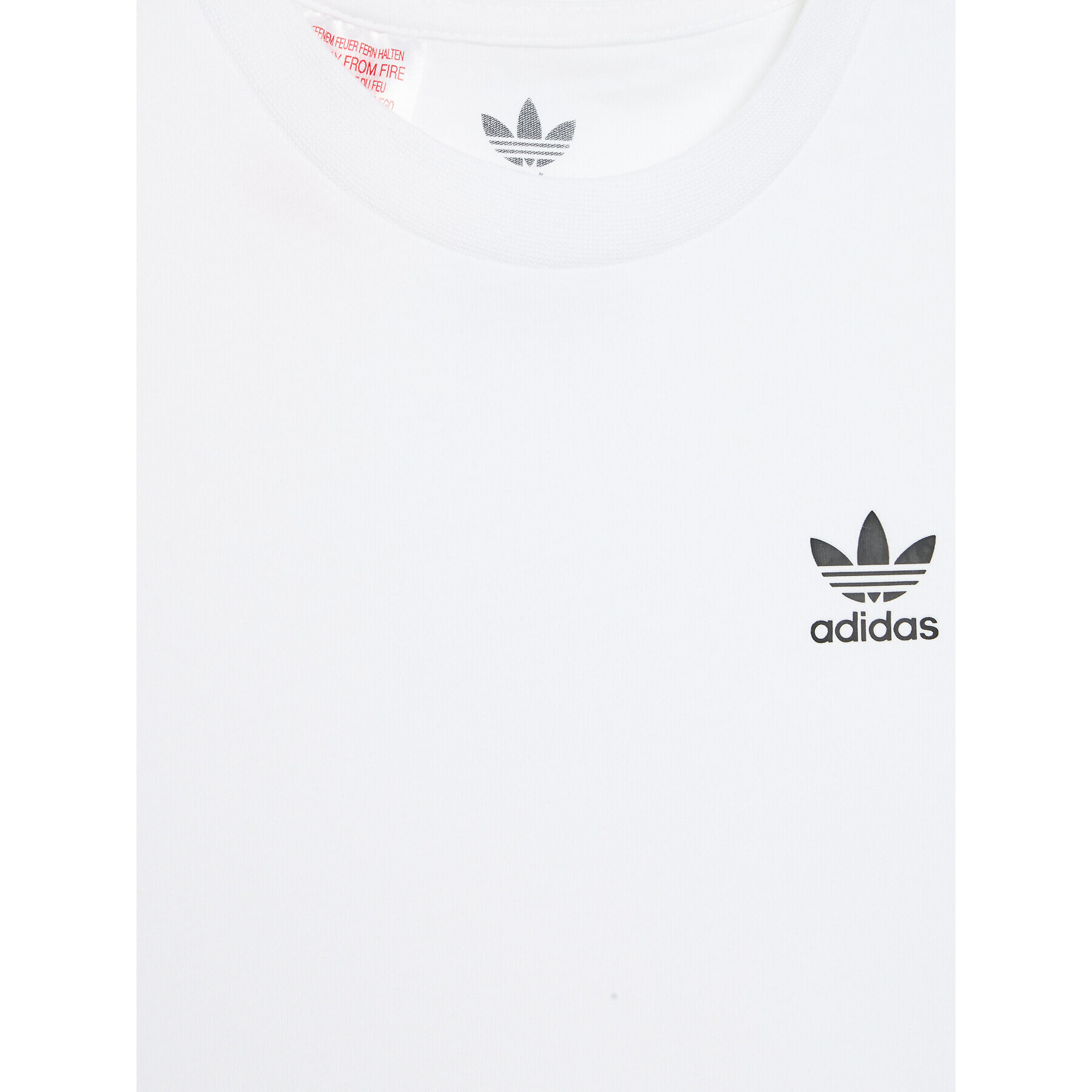 adidas Tricou adicolor HK0403 Alb Regular Fit - Pled.ro