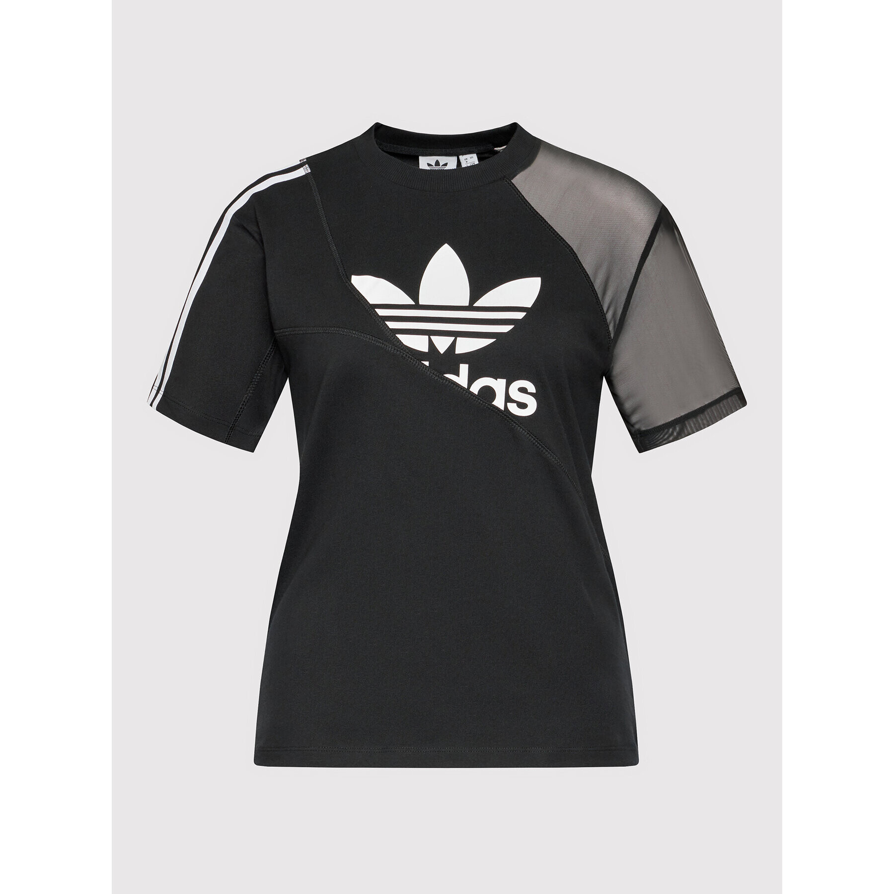 adidas Tricou adicolor Split Trefoil HC7039 Negru Regular Fit - Pled.ro