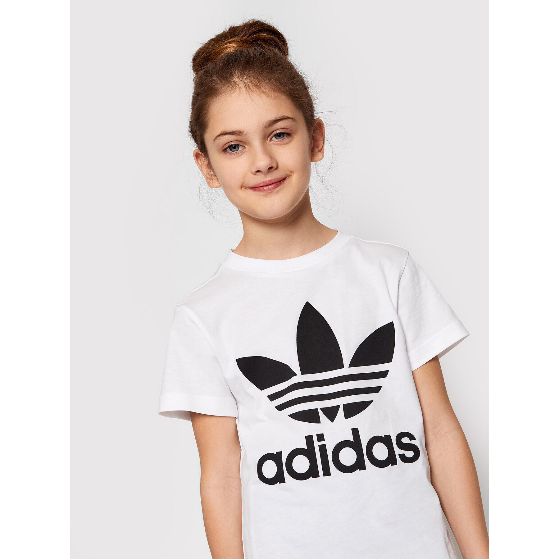 adidas Tricou adicolor Trefoil H25246 Alb Regular Fit - Pled.ro