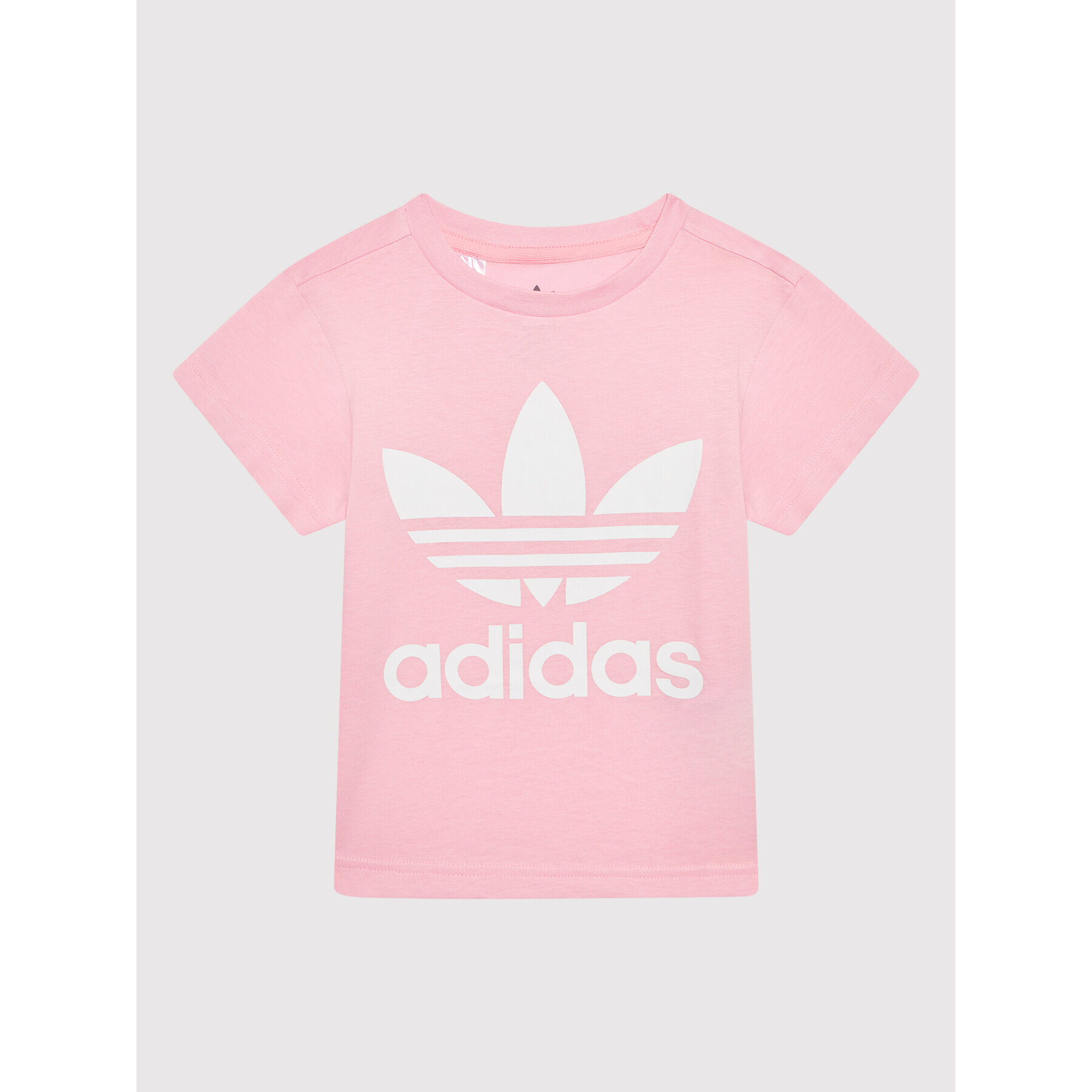 adidas Tricou adicolor Trefoil HC1974 Roz Regular Fit - Pled.ro