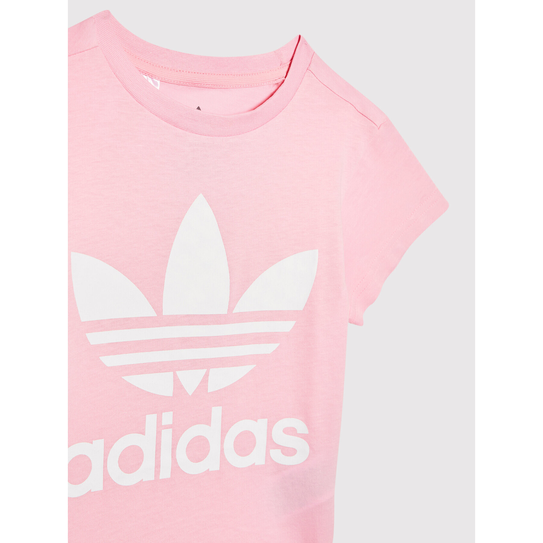 adidas Tricou adicolor Trefoil HC1974 Roz Regular Fit - Pled.ro