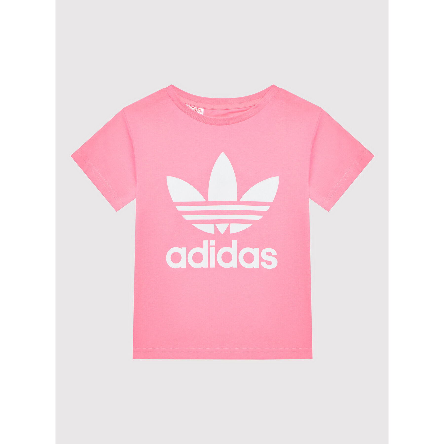 adidas Tricou adicolor Trefoil HK2911 Roz Regular Fit - Pled.ro