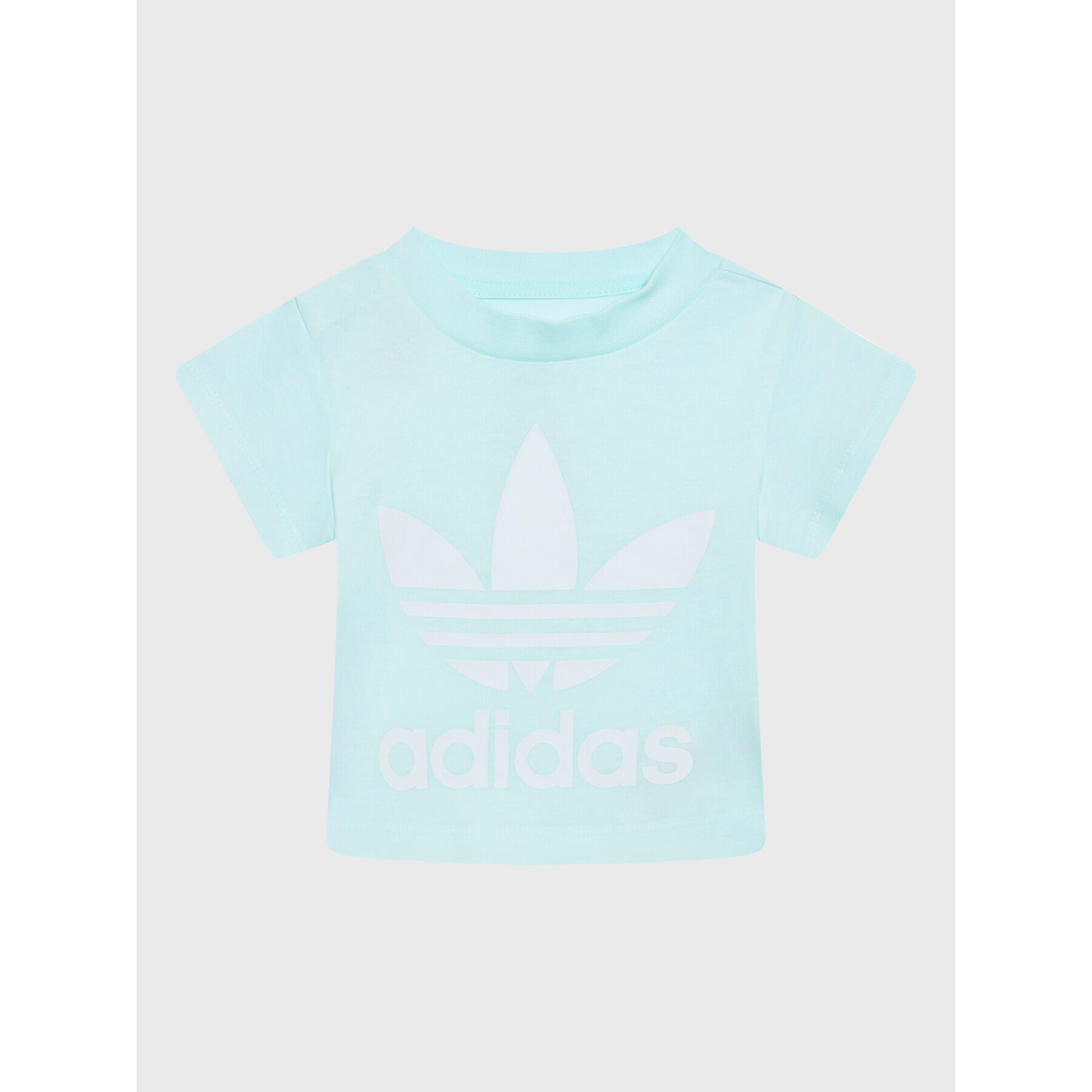 adidas Tricou adicolor Trefoil HS8866 Albastru Regular Fit - Pled.ro