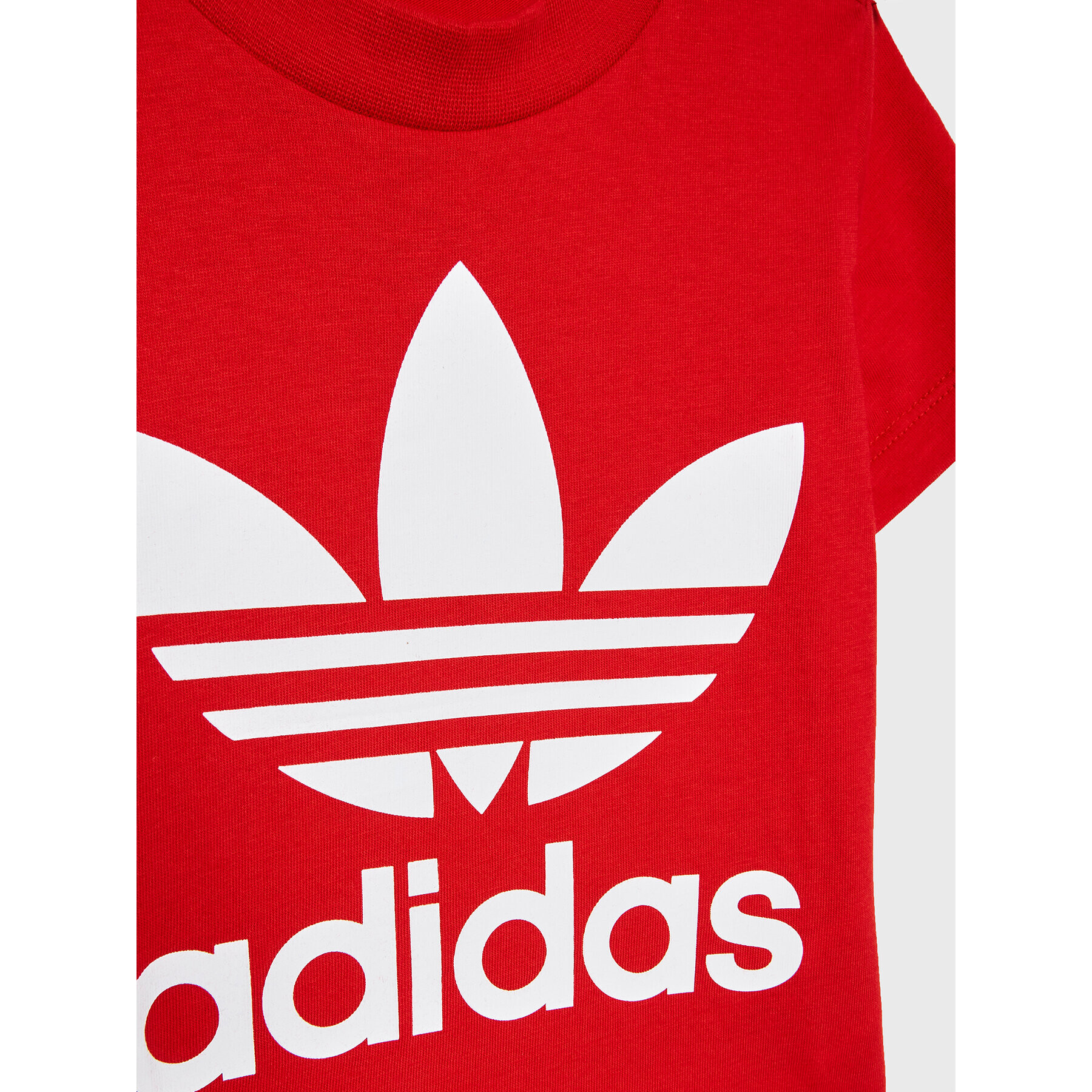 adidas Tricou adicolor Trefoil IC6110 Roșu Regular Fit - Pled.ro