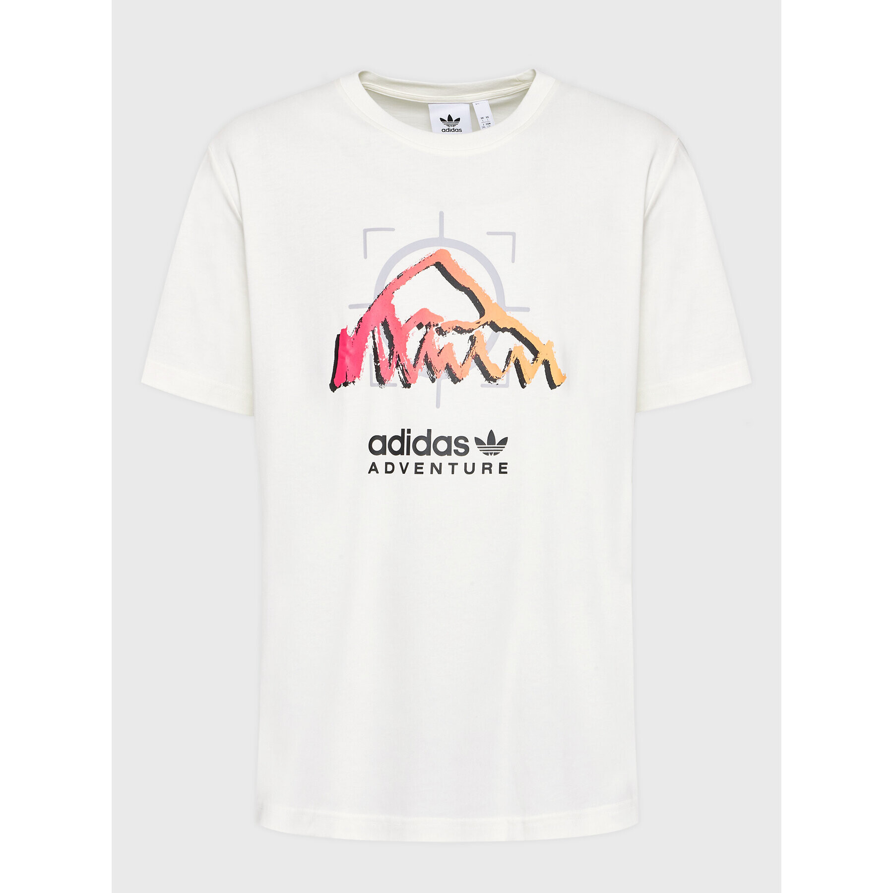 adidas Tricou Adventure Ride HK4983 Bej Relaxed Fit - Pled.ro