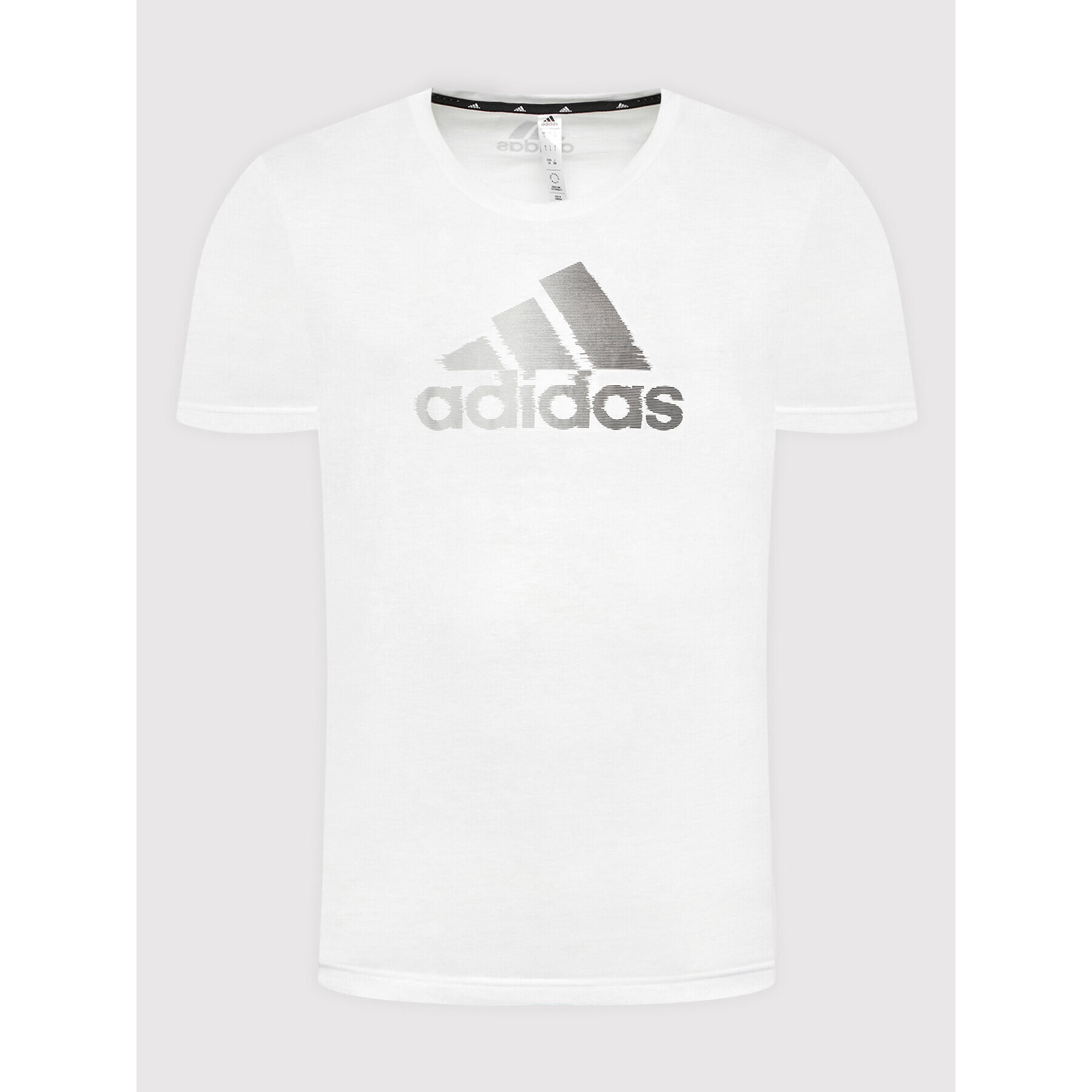 adidas Performance adidas Tricou Aeroready Designed To Move Sport Logo HF7210 Alb Standard Fit - Pled.ro