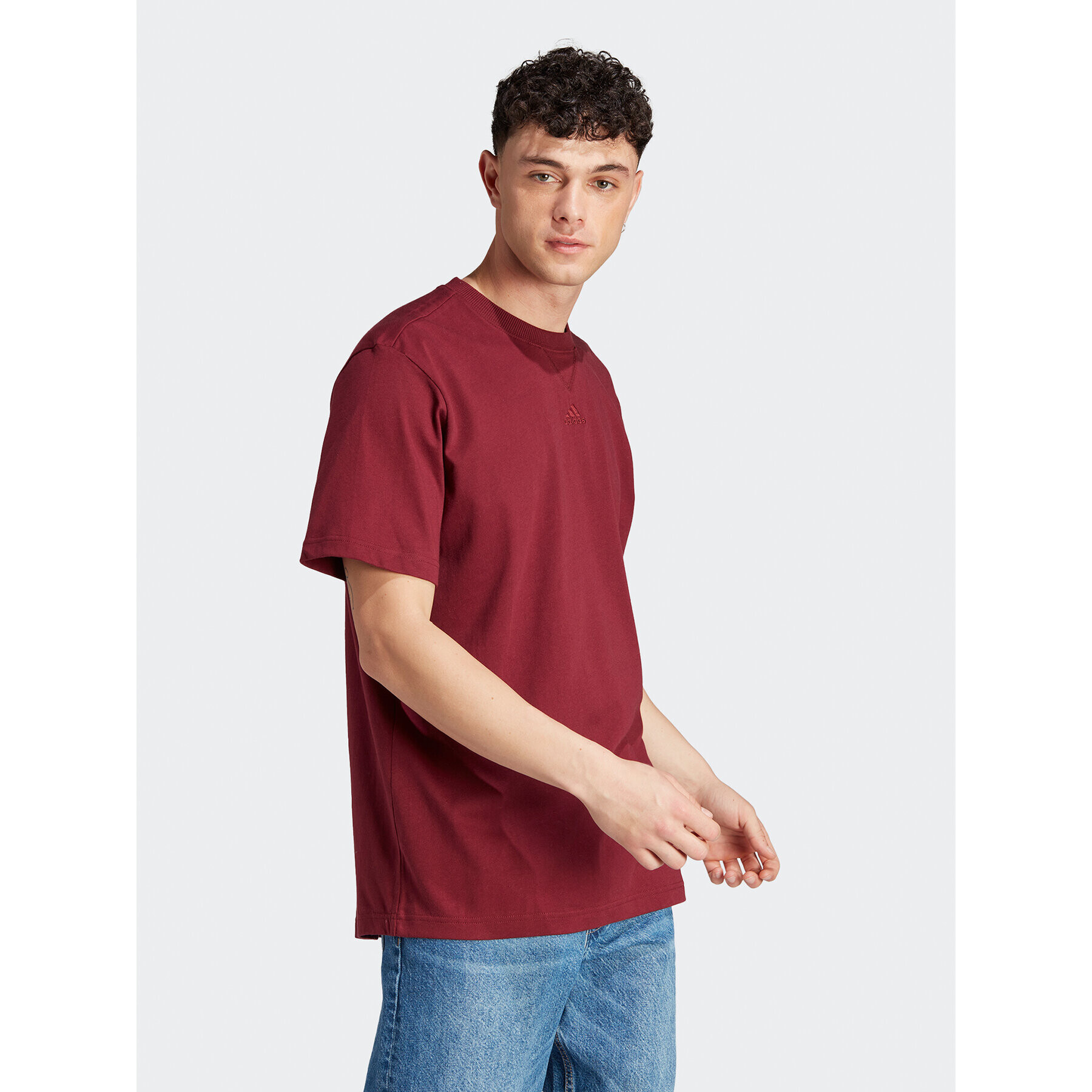 adidas Tricou ALL SZN IL9022 Roșu Loose Fit - Pled.ro