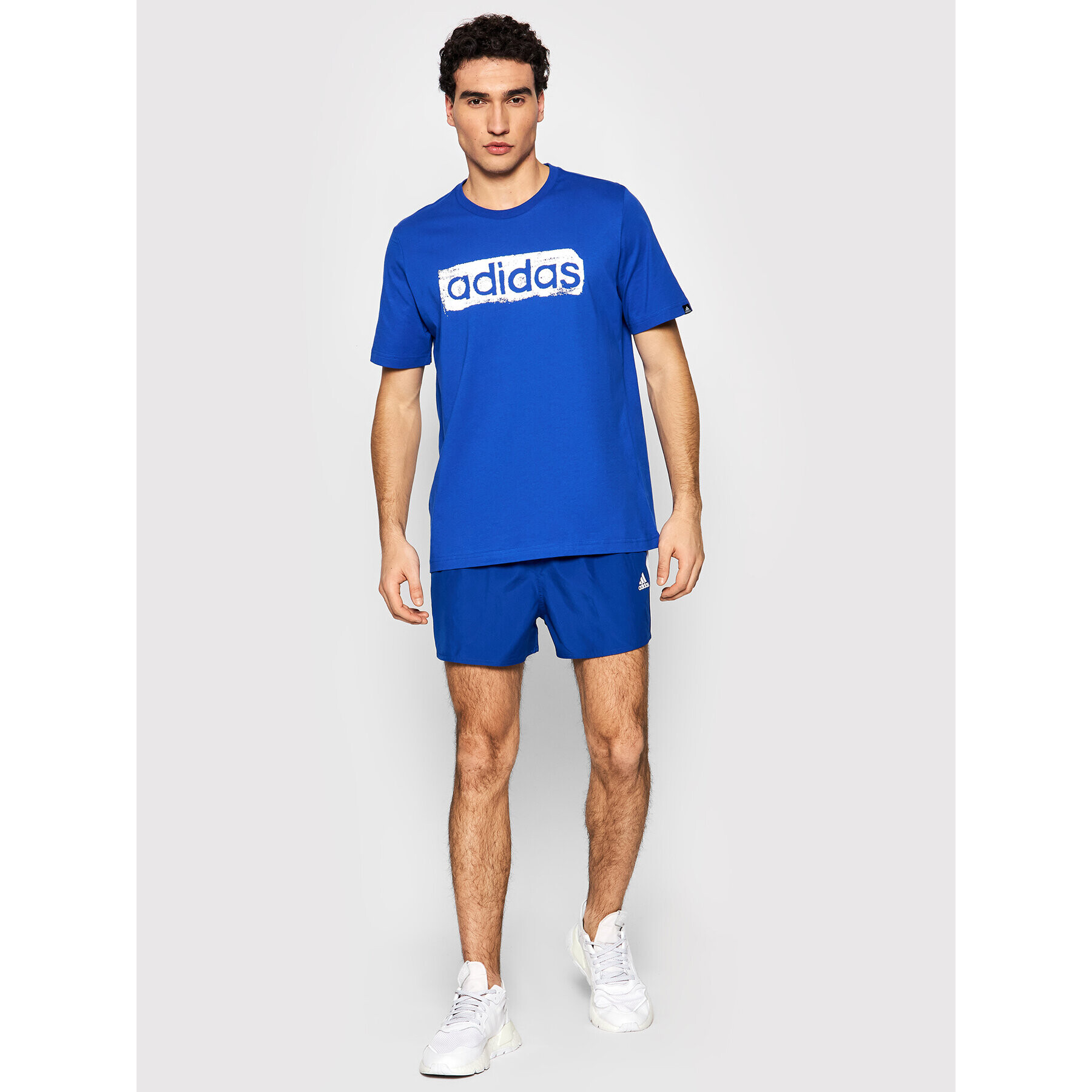 adidas Tricou Camiseta GL2876 Albastru Regular Fit - Pled.ro