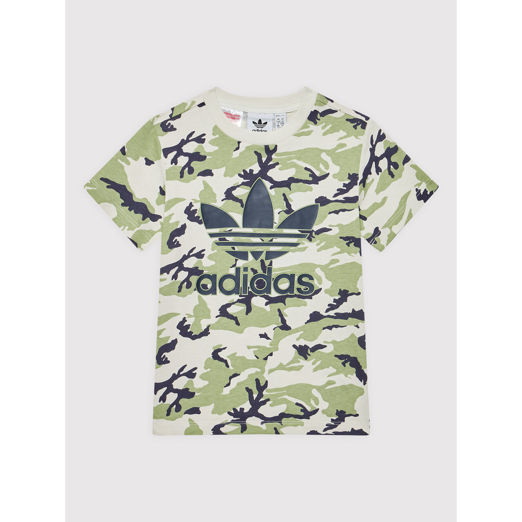 adidas Tricou Camo HE6924 Verde Regular Fit - Pled.ro