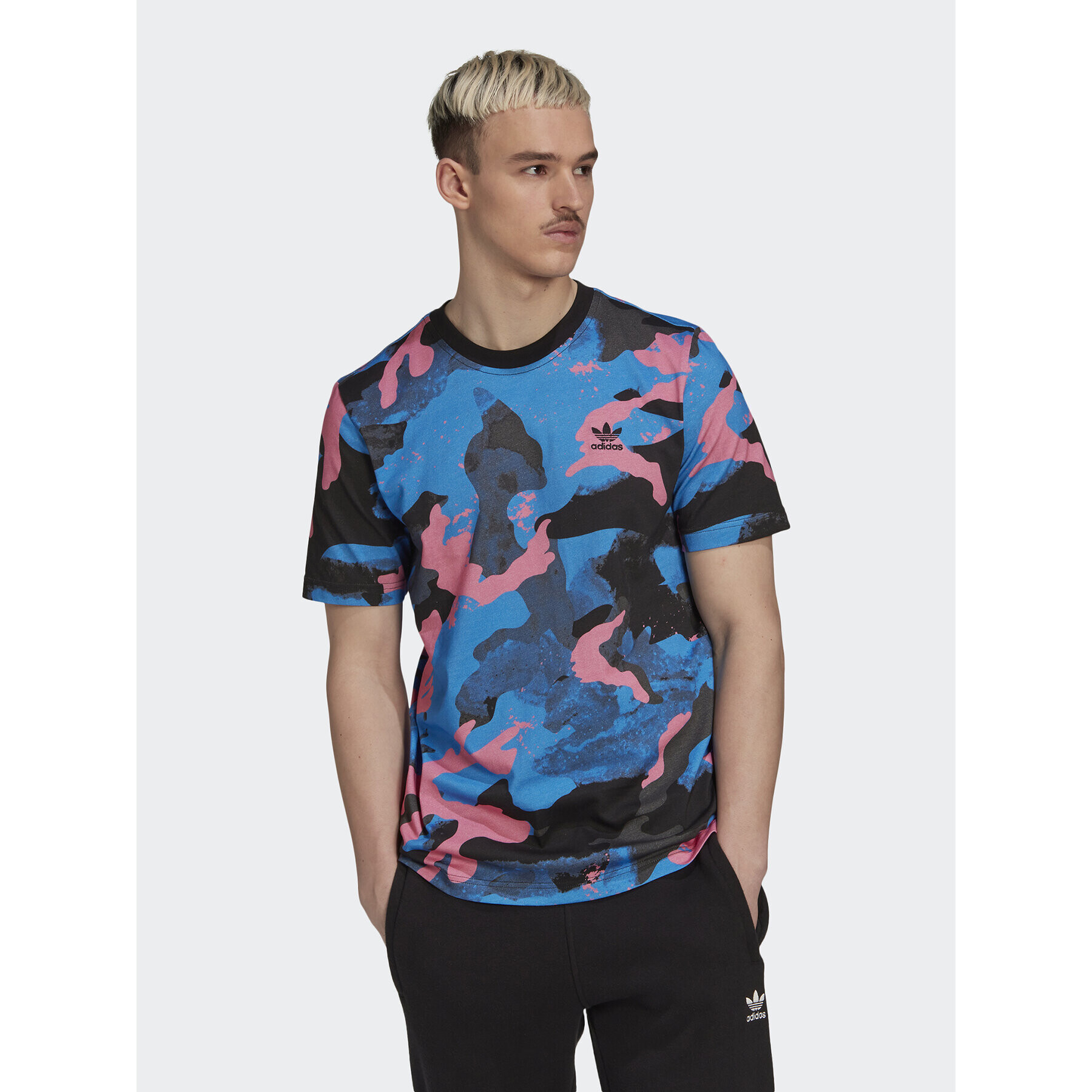 adidas Tricou Camo Series Allover Print HK2799 Colorat Regular Fit - Pled.ro