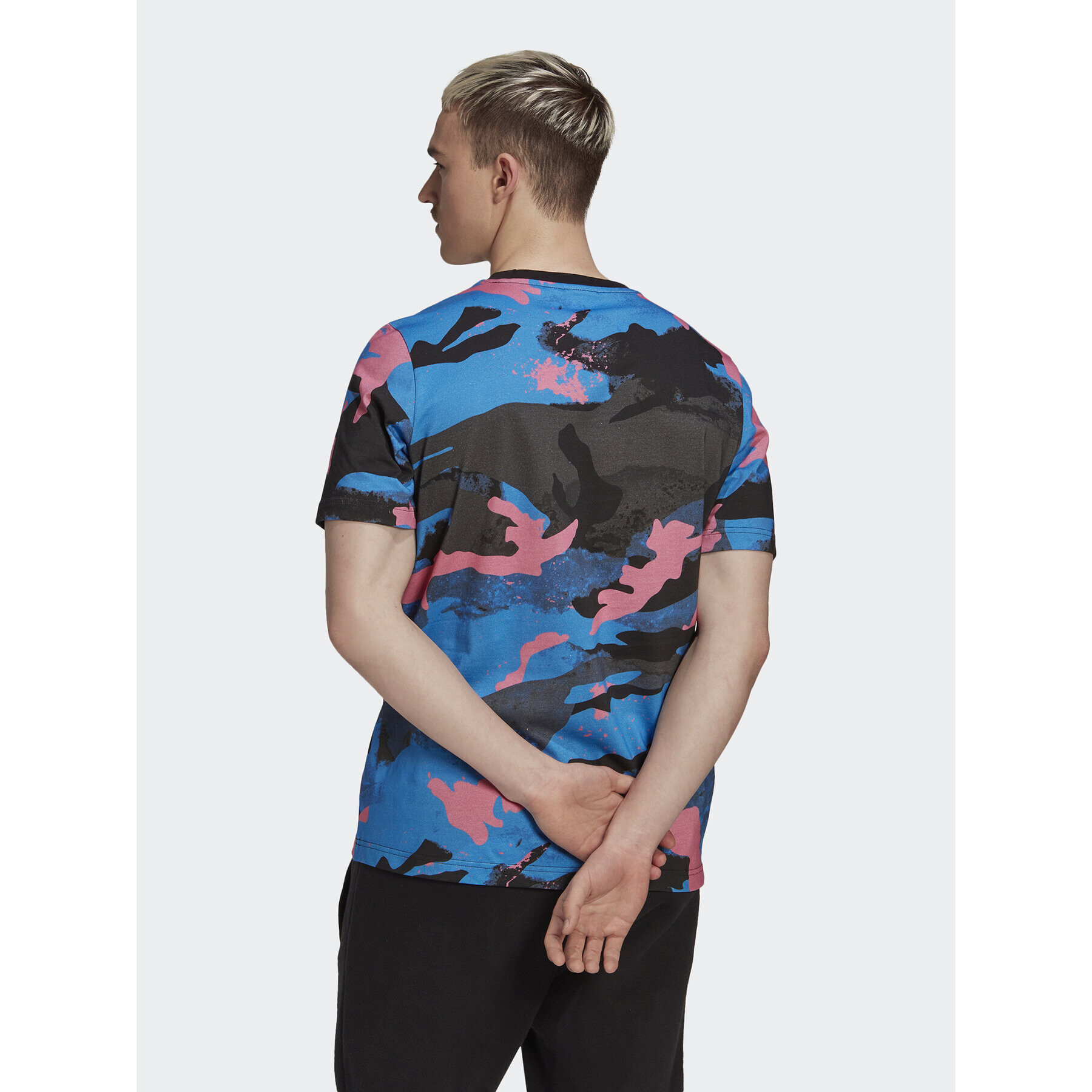 adidas Tricou Camo Series Allover Print HK2799 Colorat Regular Fit - Pled.ro