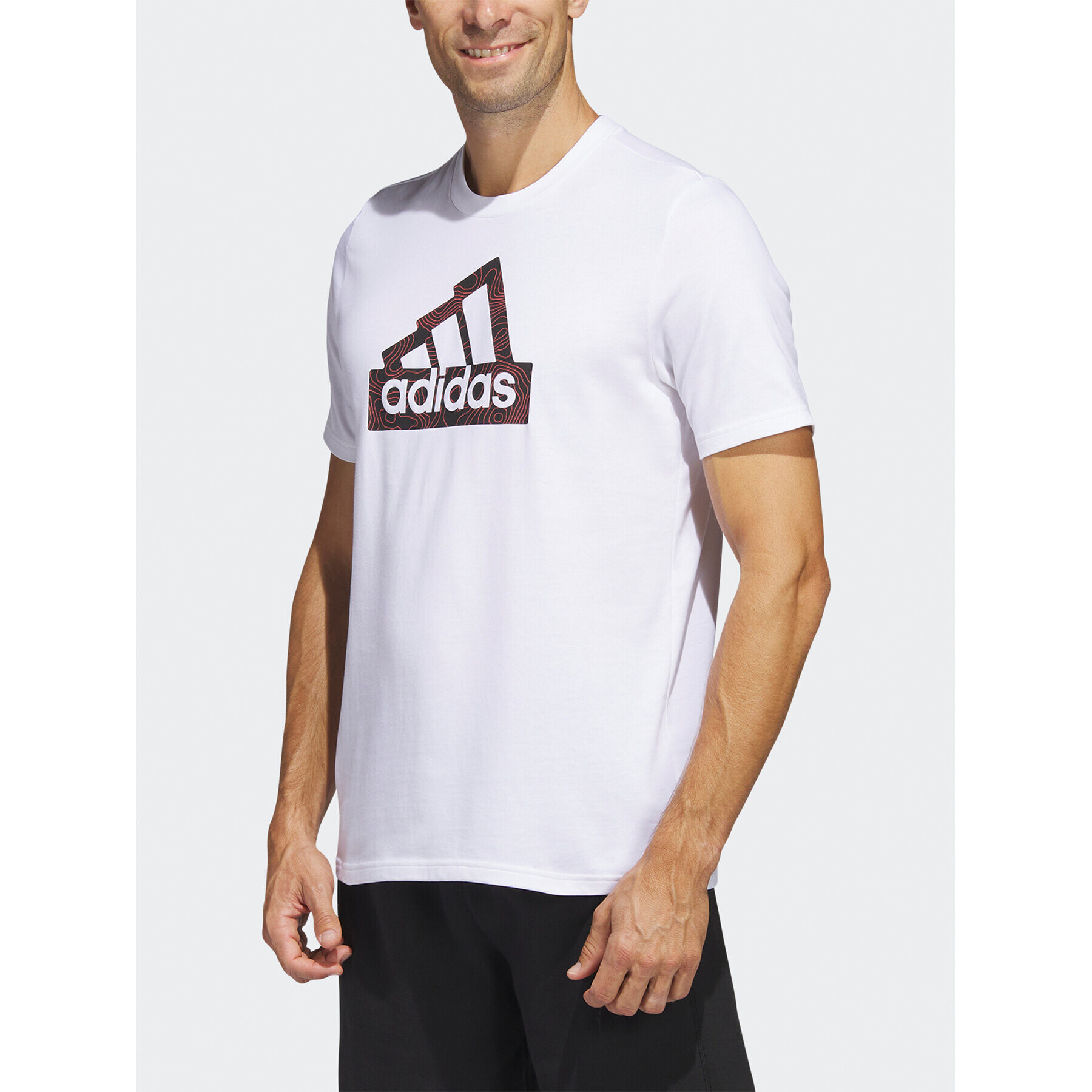 adidas Tricou City Escape Graphic T-Shirt HR2997 Alb Regular Fit - Pled.ro