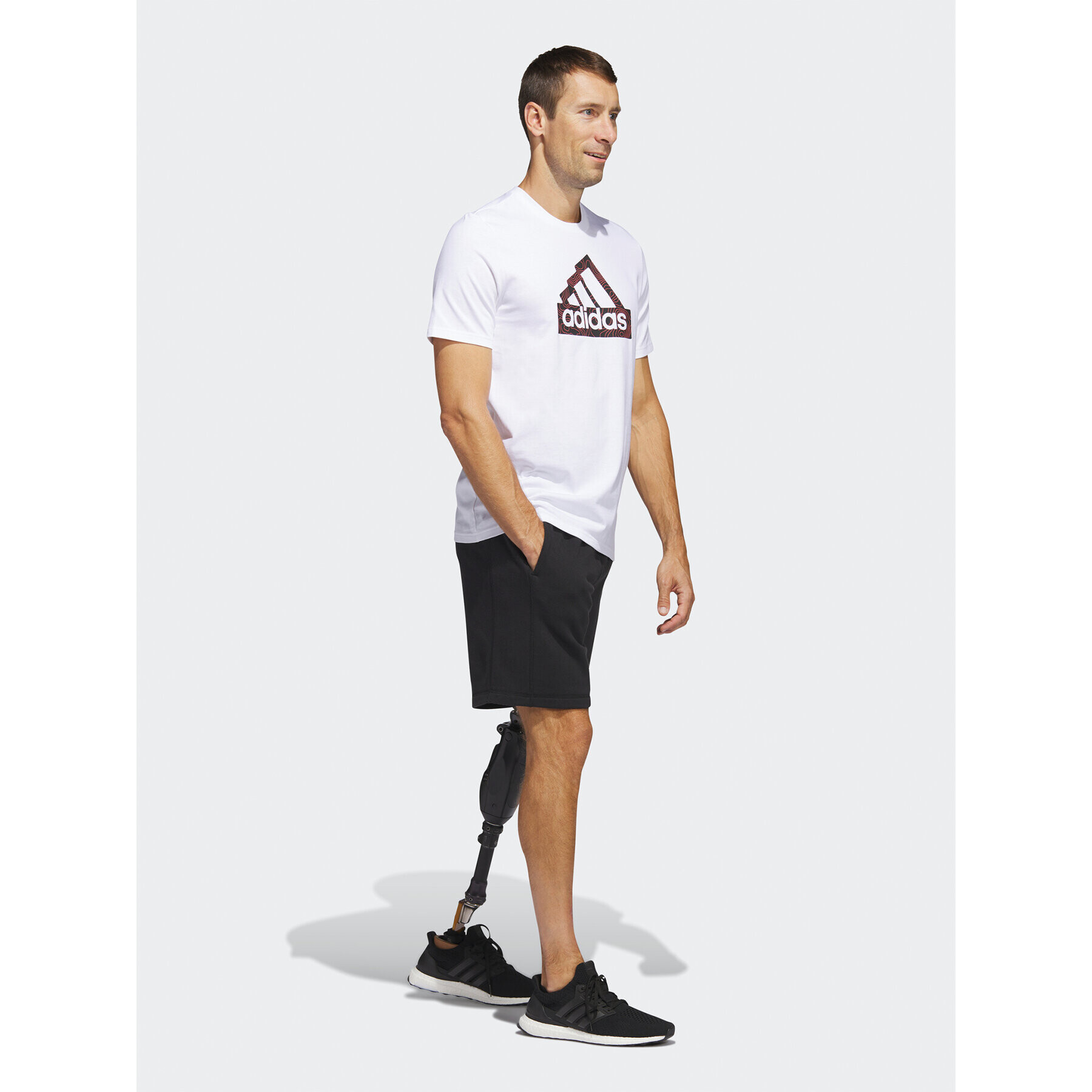 adidas Tricou City Escape Graphic T-Shirt HR2997 Alb Regular Fit - Pled.ro