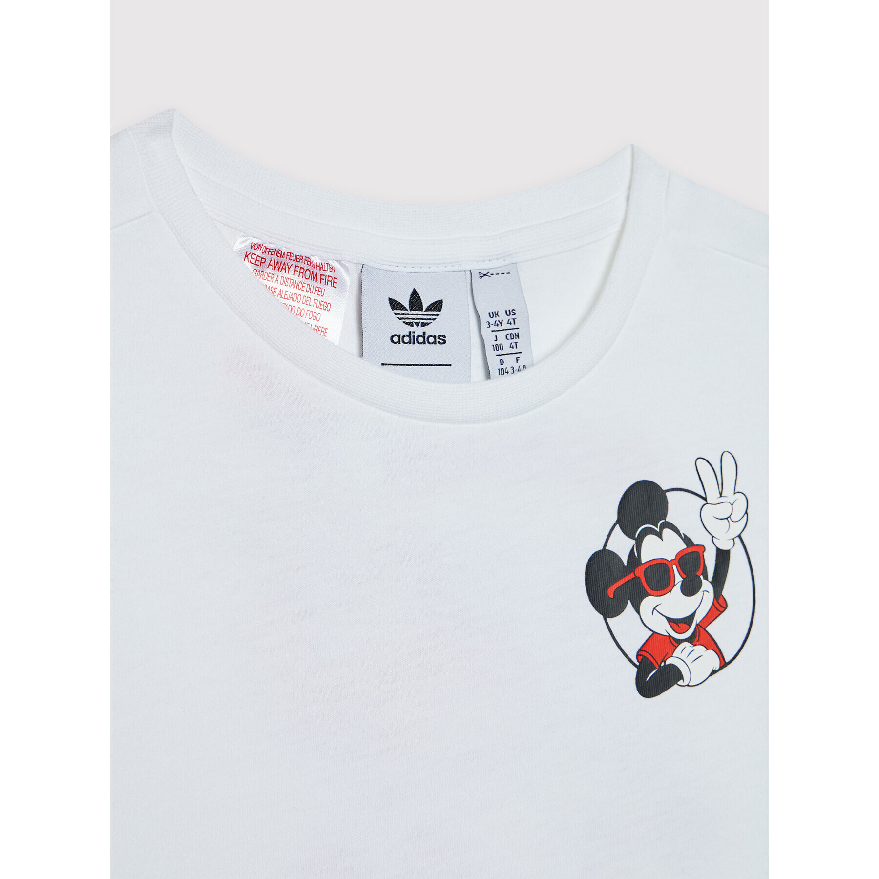 adidas Tricou Disney Mickey And Friends HC1912 Alb Regular Fit - Pled.ro