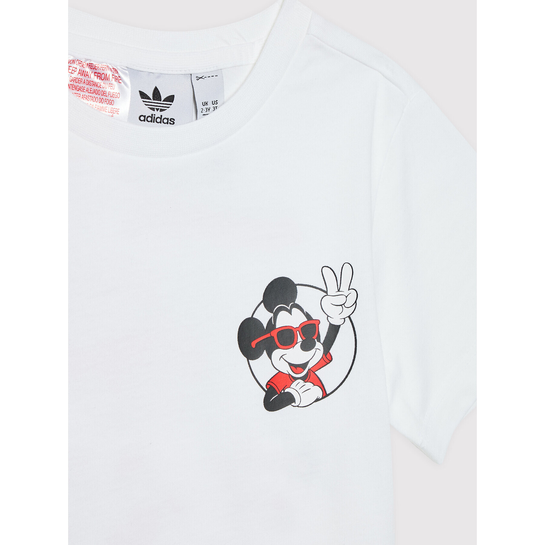 adidas Tricou Disney Mickey And Friends HF7523 Alb Regular Fit - Pled.ro