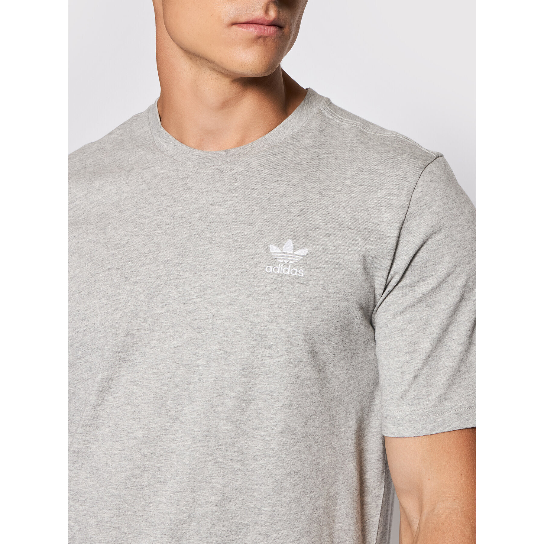 adidas Tricou Essential Tee GN3414 Gri Standard Fit - Pled.ro